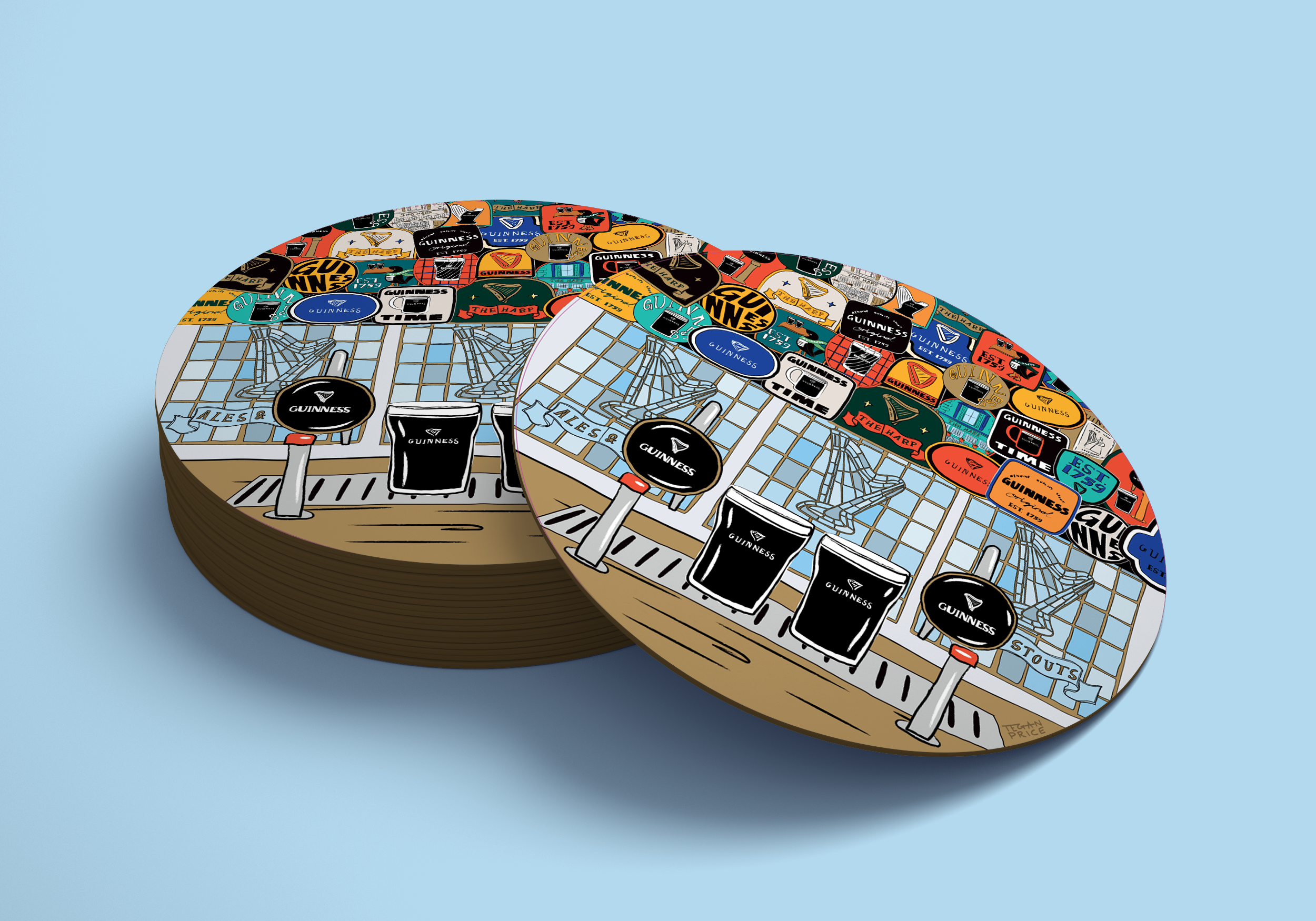 Guinness Open Gate Brewery - Coaster Artwork