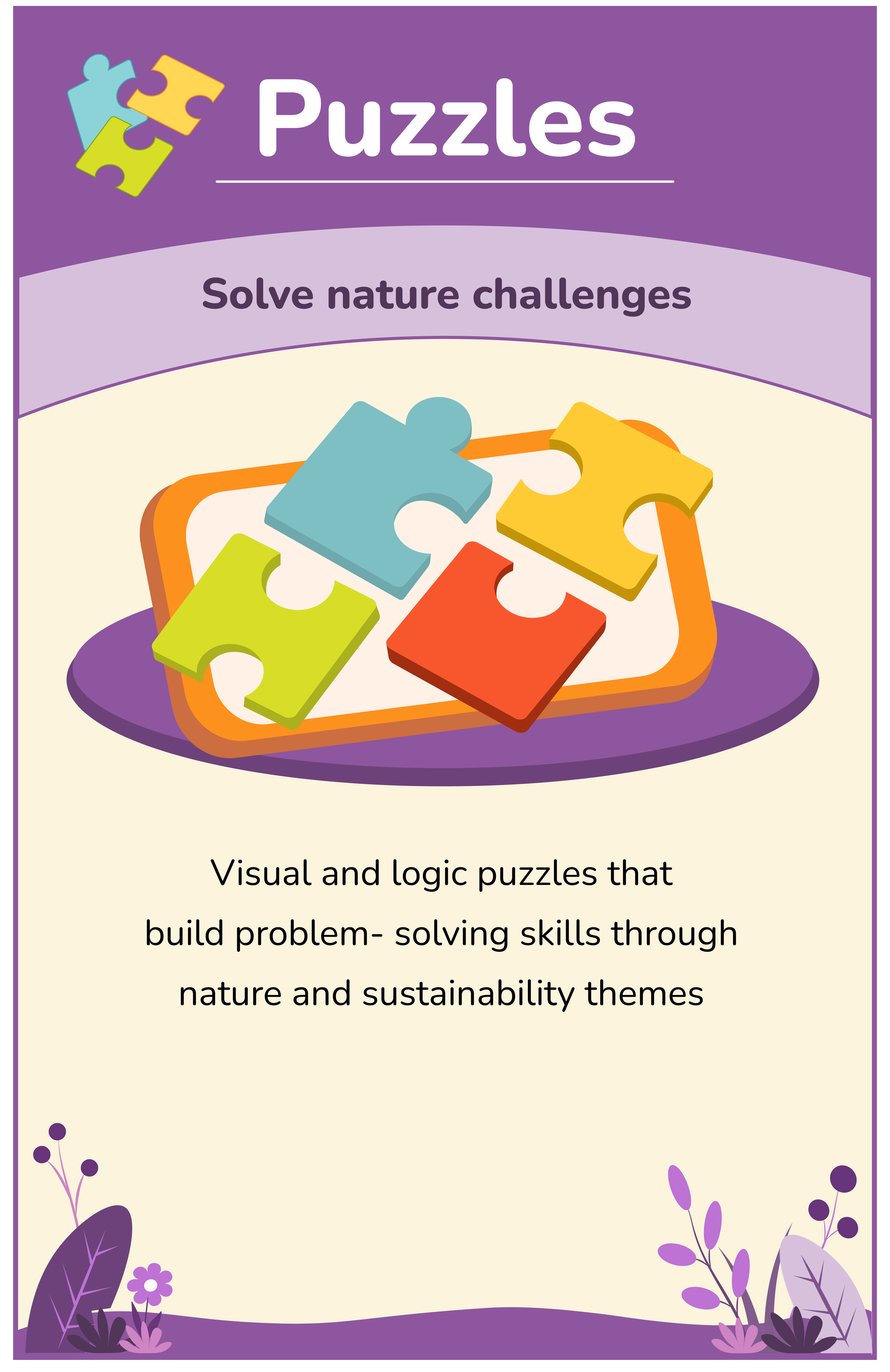 Nature-themed puzzle games for kids