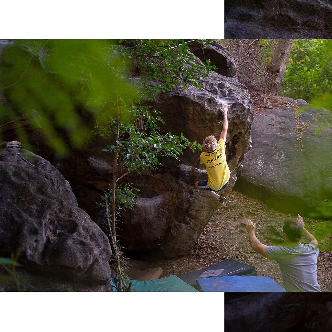 #tbt to when we could jump around on rocks!
.
Super excited to hopefully be able to go bouldering from the 1st of June 🙌
.
@climbingninja8 getting close to slam dunking this bloc 💪
.
#climbing #bouldering