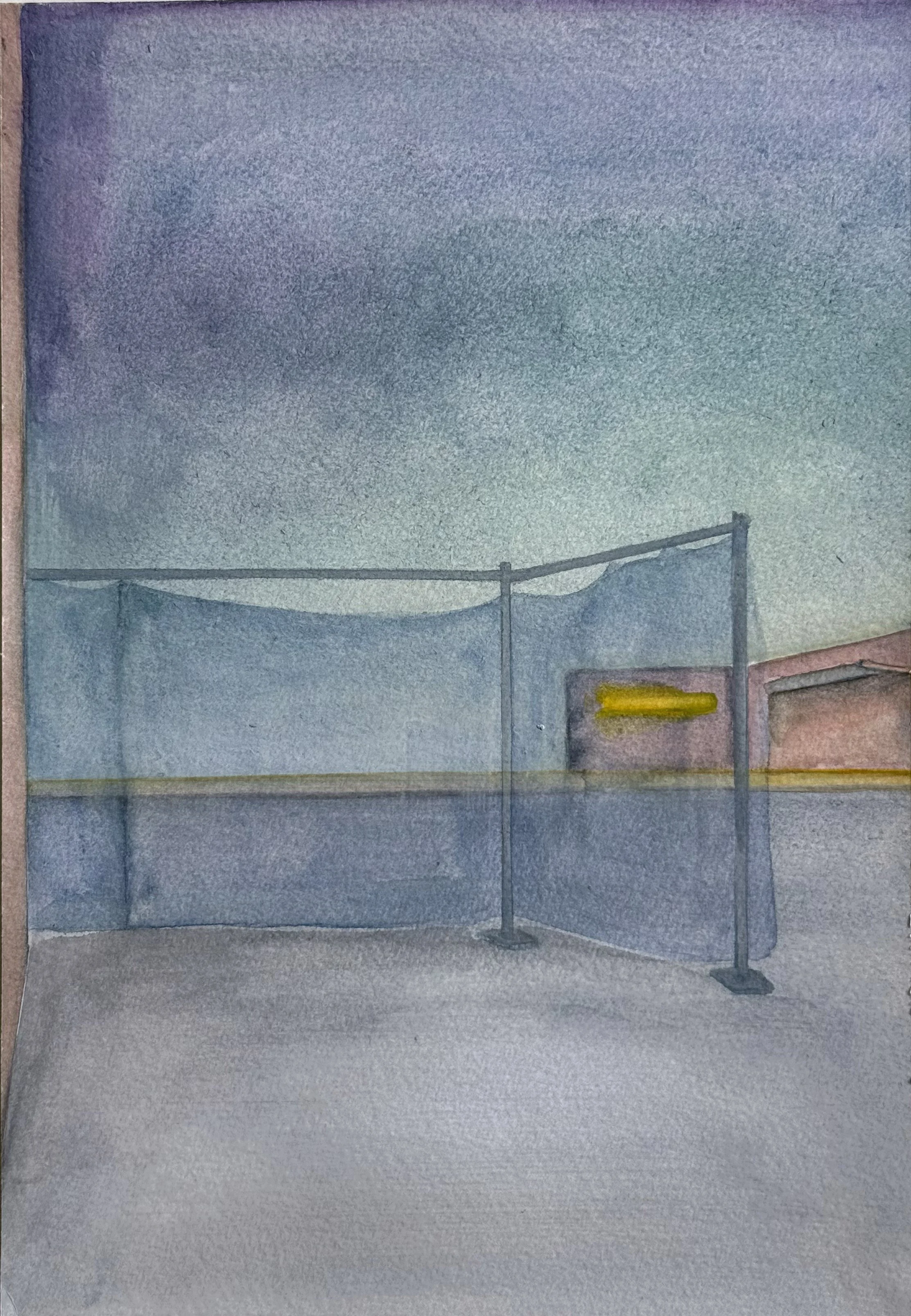 Breath of space-4, Watercolour on paper, 8 x 12 in, 2024.