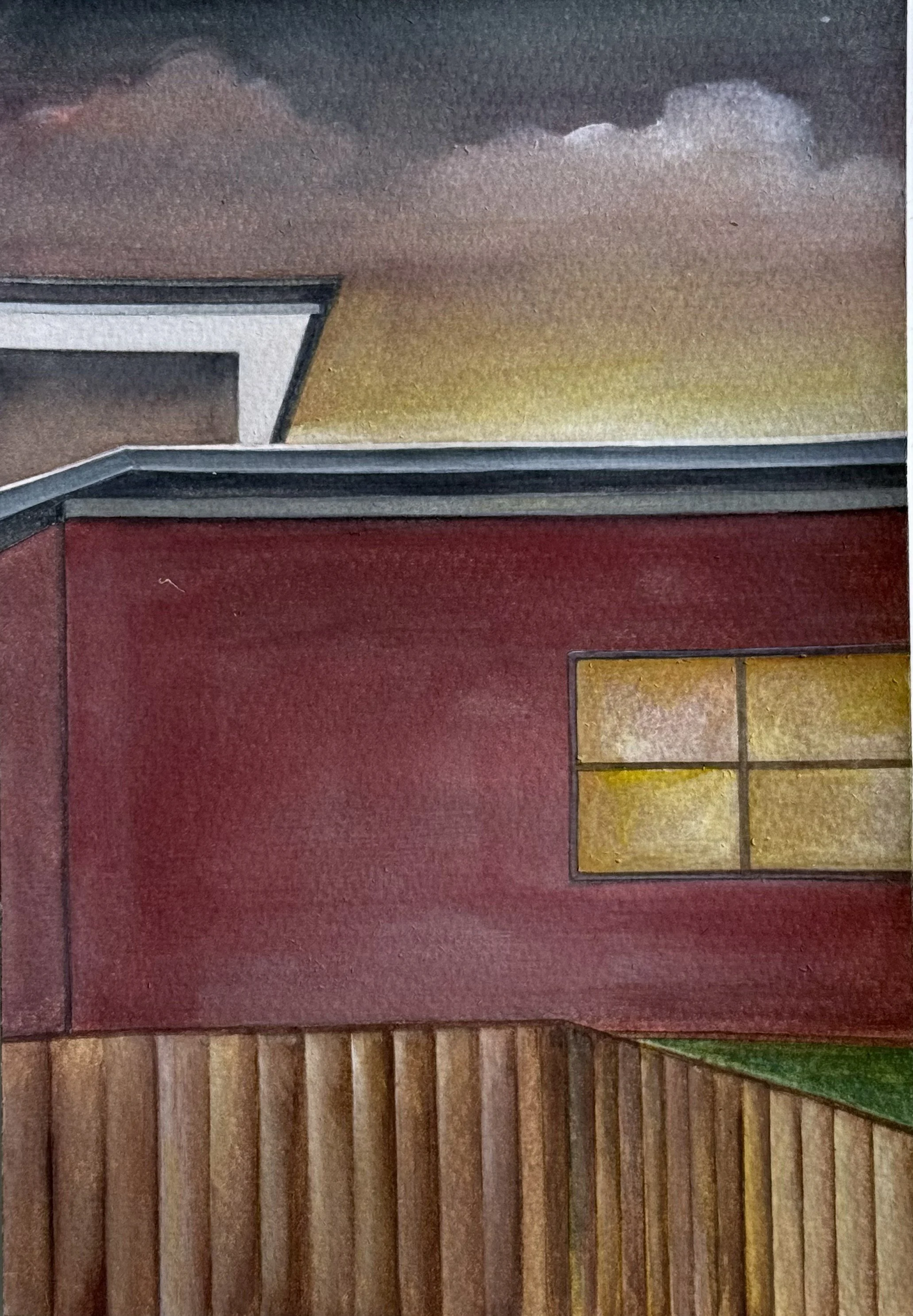 Breath of space-2, Watercolour on paper, 8 x 12 in, 2024.