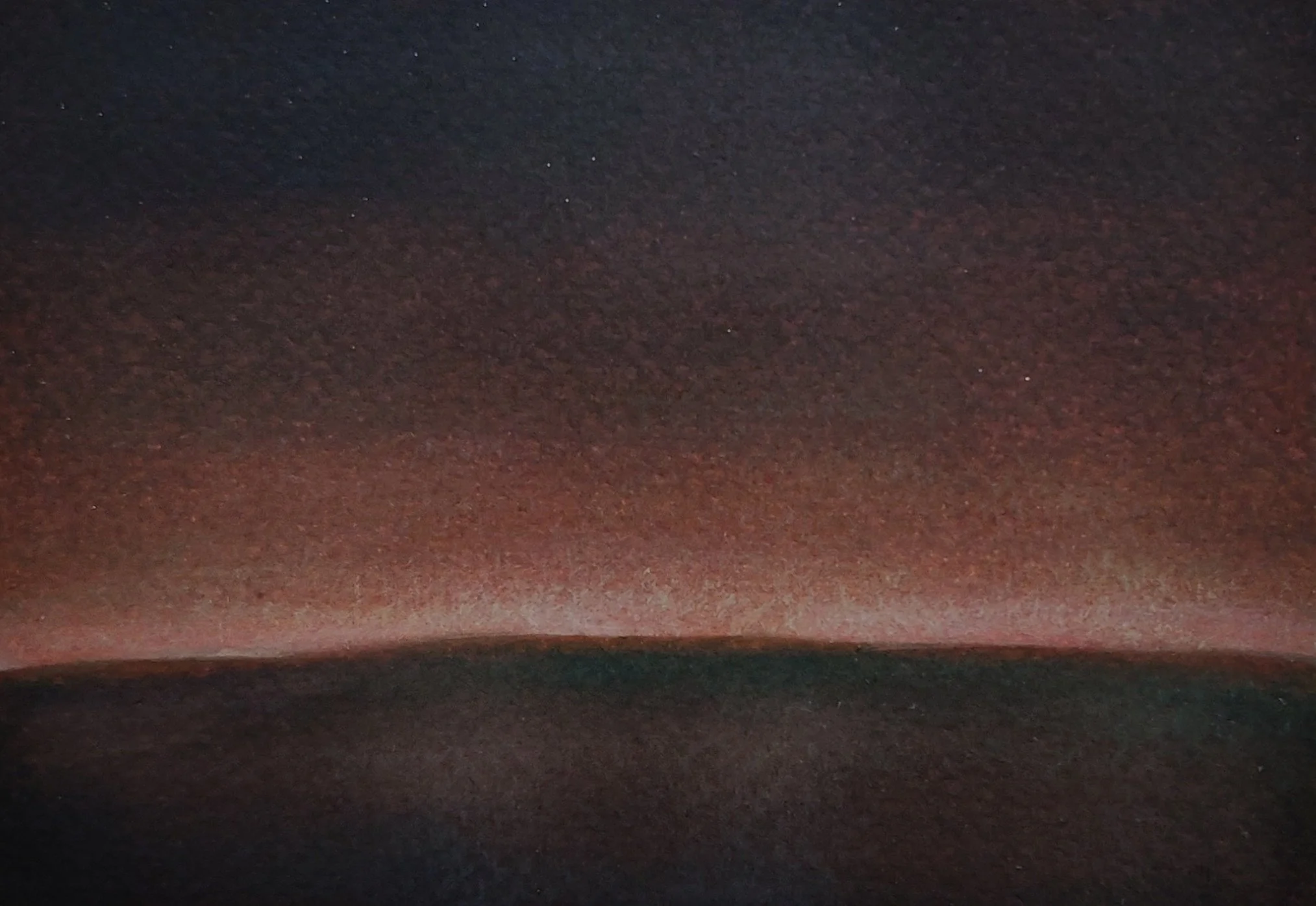 Silent Horizon-1. watercolour on paper, 5.5 x 4 in, 2024.