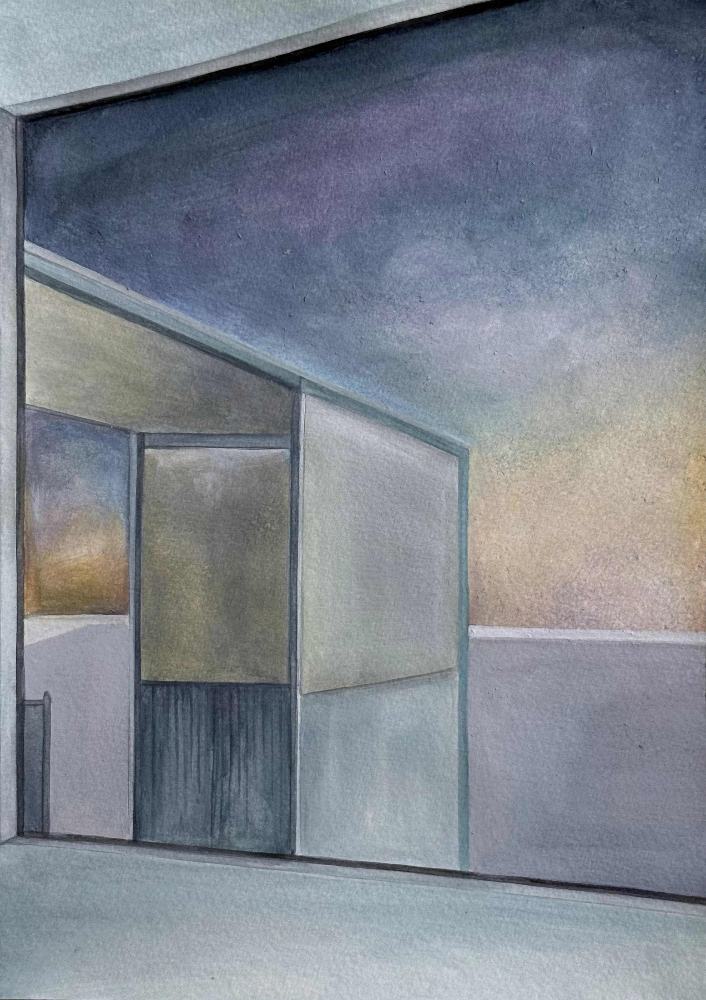 Breath of space-5
, Watercolour on paper, 8 x 12 in, 2024.