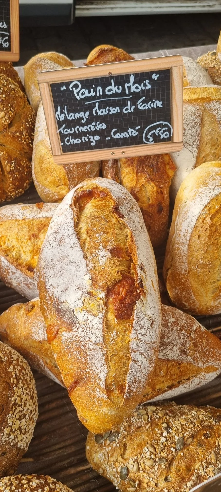 Le pain du mois : Chorizo - comté