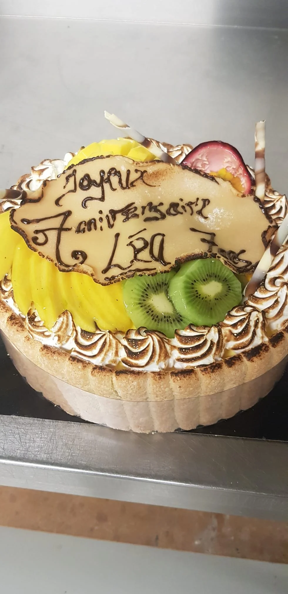 Gâteau d'anniversaire aux fruits de saison