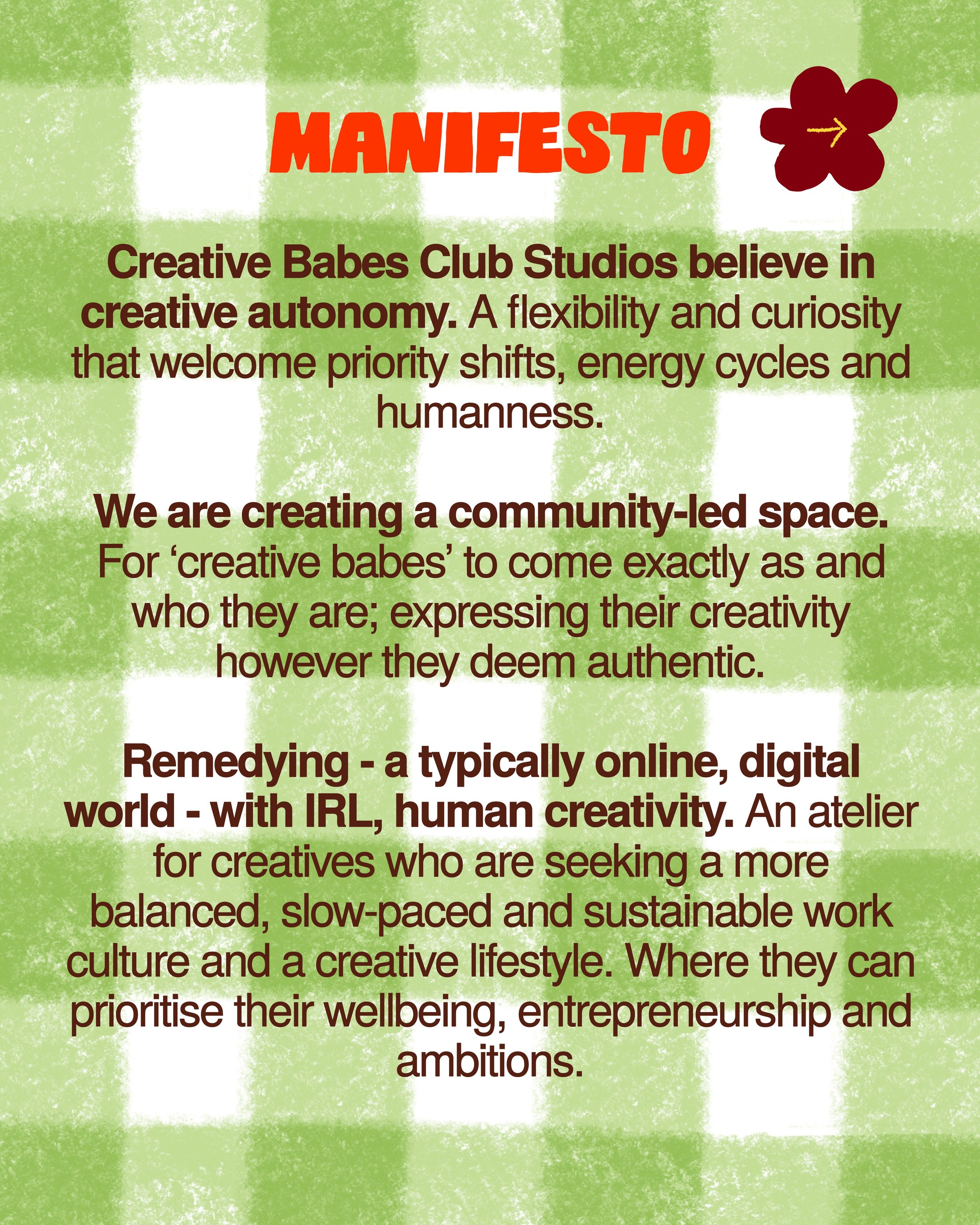 🫡 We would LOVE for you to get involved, Creative Babes!! Find us @ 16 Grange Road, Darlington, DL1 5NG ❤️Here&rsquo;s some ways you can get involved&hellip;

⭐️Coworking Club
⭐️Weekly Crafty Workshops
⭐️Community Events
⭐️Studio hire
⭐️Private hire