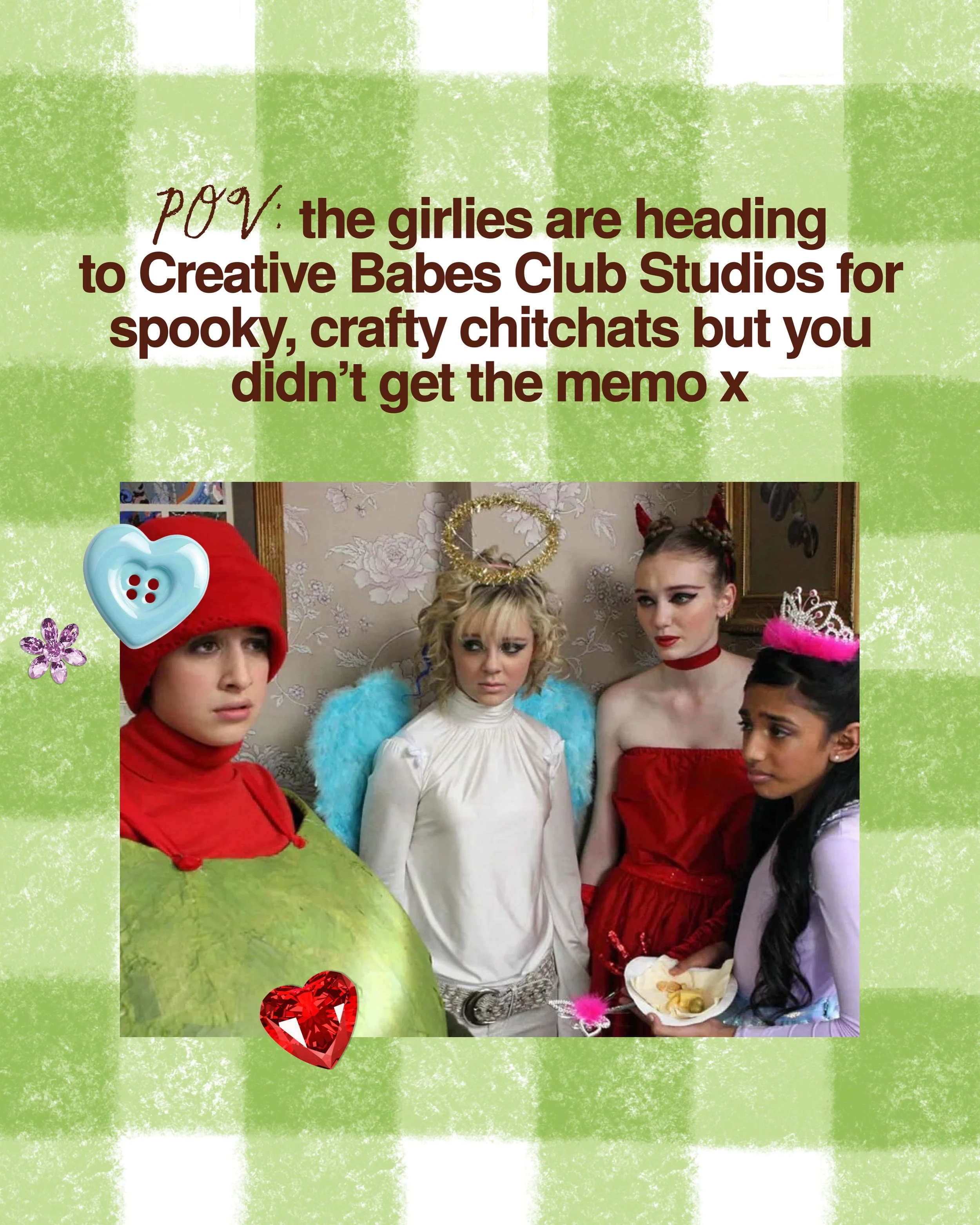 Consider this your memo, Creative Babes 🧚&zwj;♀️🫒✂️👻👑