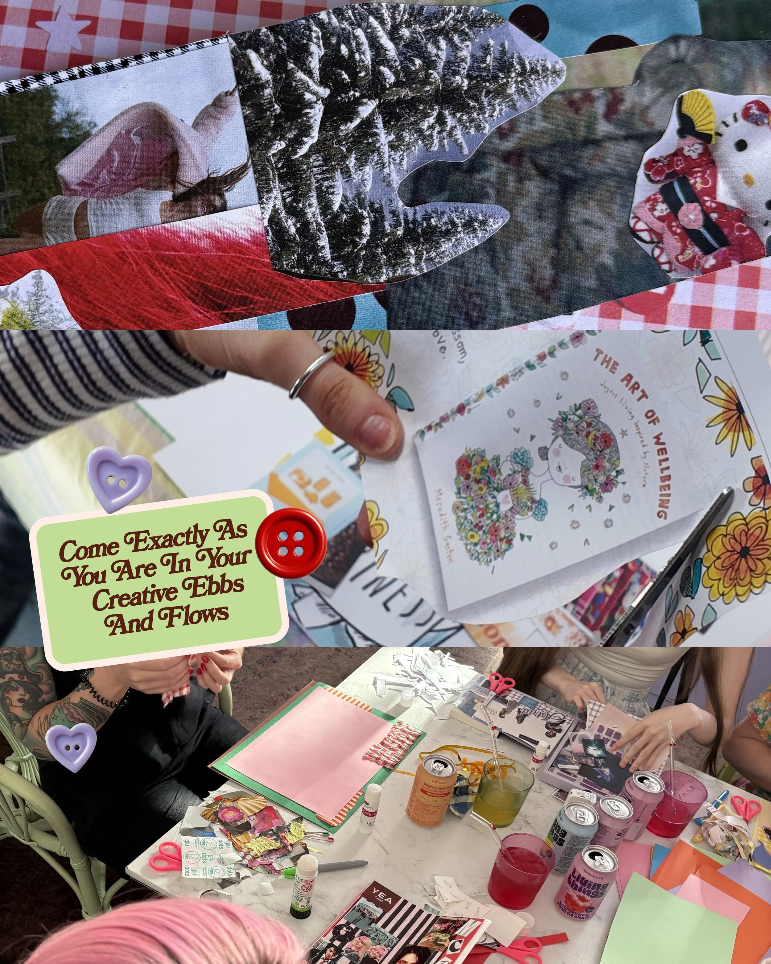 That &lsquo;Creative Babes&rsquo; feeling >>>>> 🥹✨✂️ Head over to the Studio on Monday 12th for an evening of Crafty, collaging chitchats 🩰 &pound;9pp! Book your seat in our bio x

What&rsquo;s included ❤️:
All of your artsy supplies