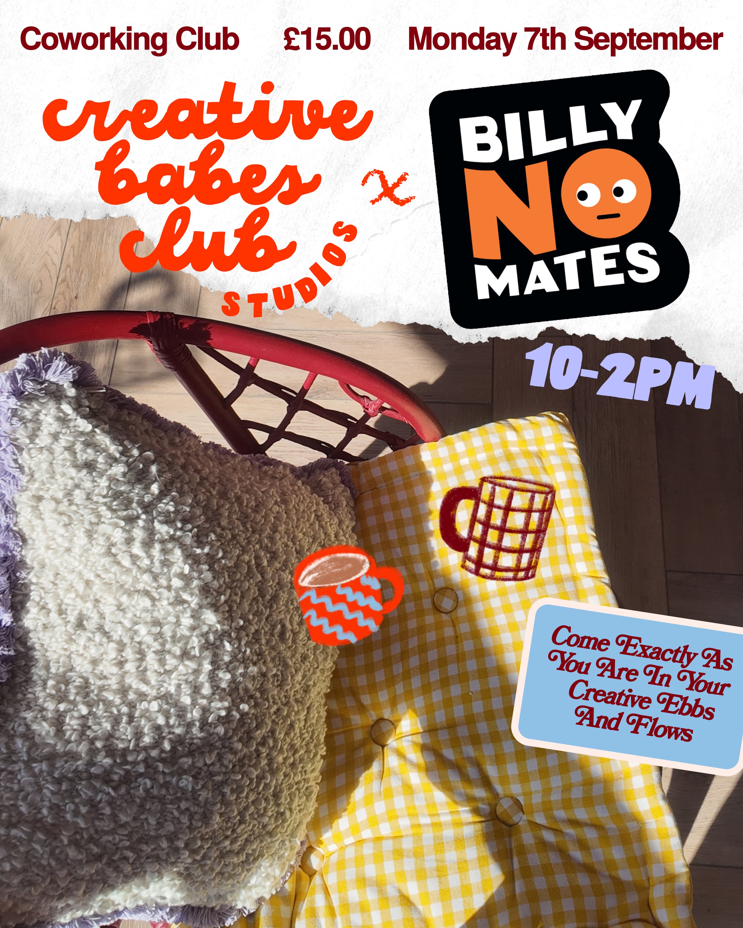 Coworking Club x Billy No Mates | Monday 7th September