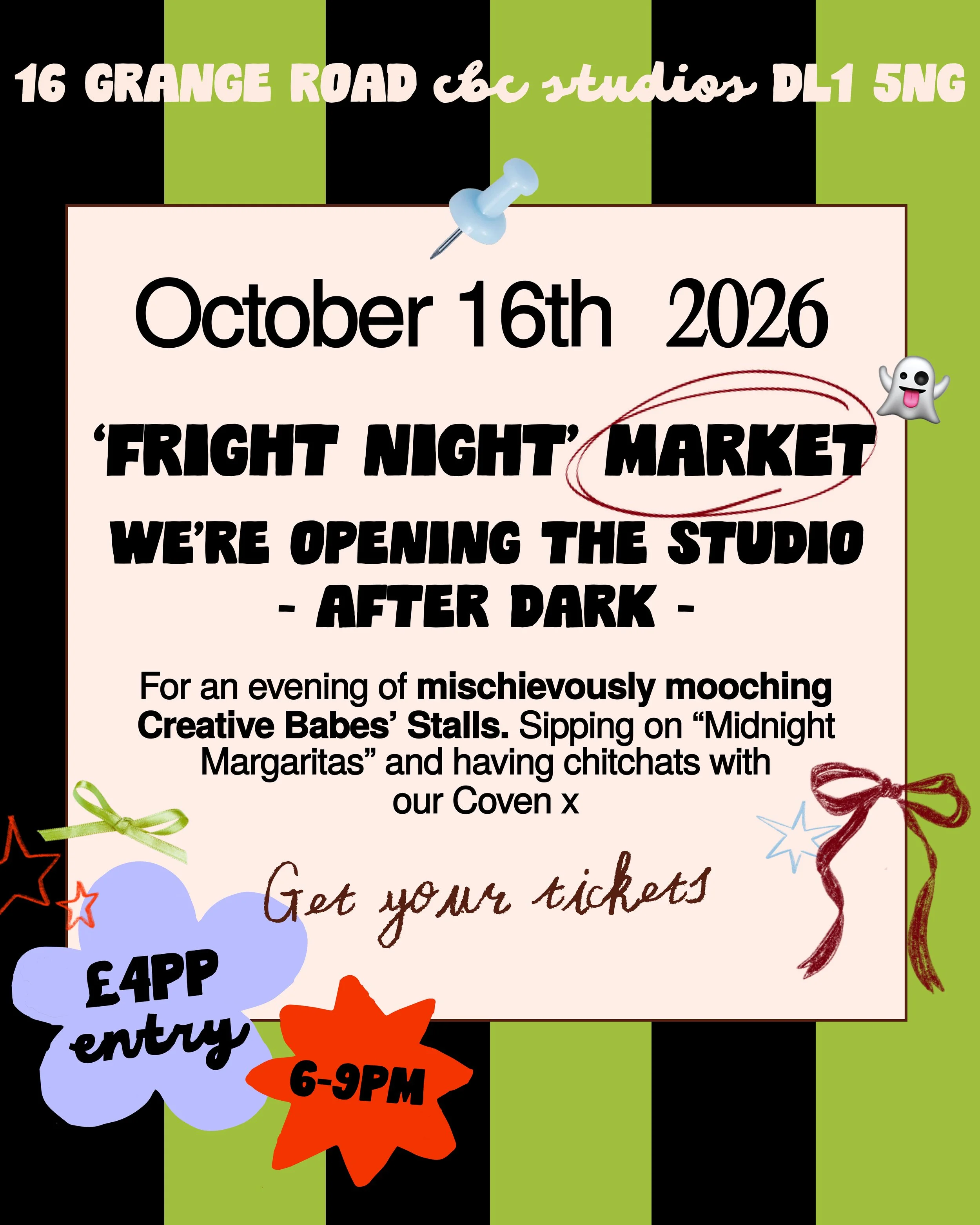 'Fright Night' Market Friday 16th October 2026