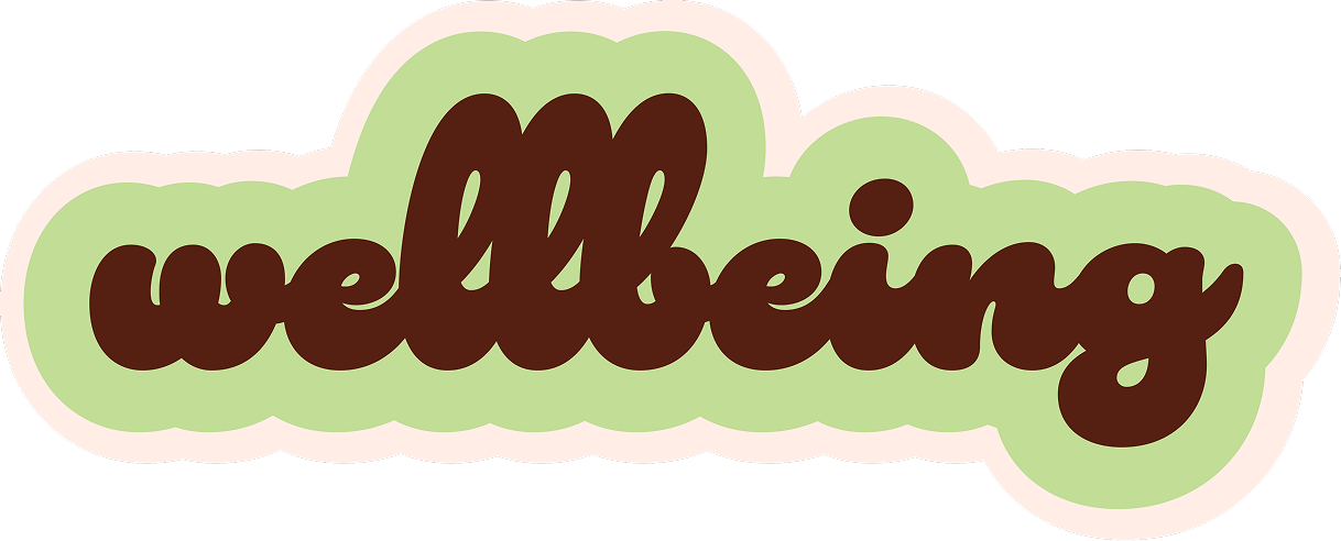 Colorful sticker reads 'welcome' in brown on a green background with a pink border.