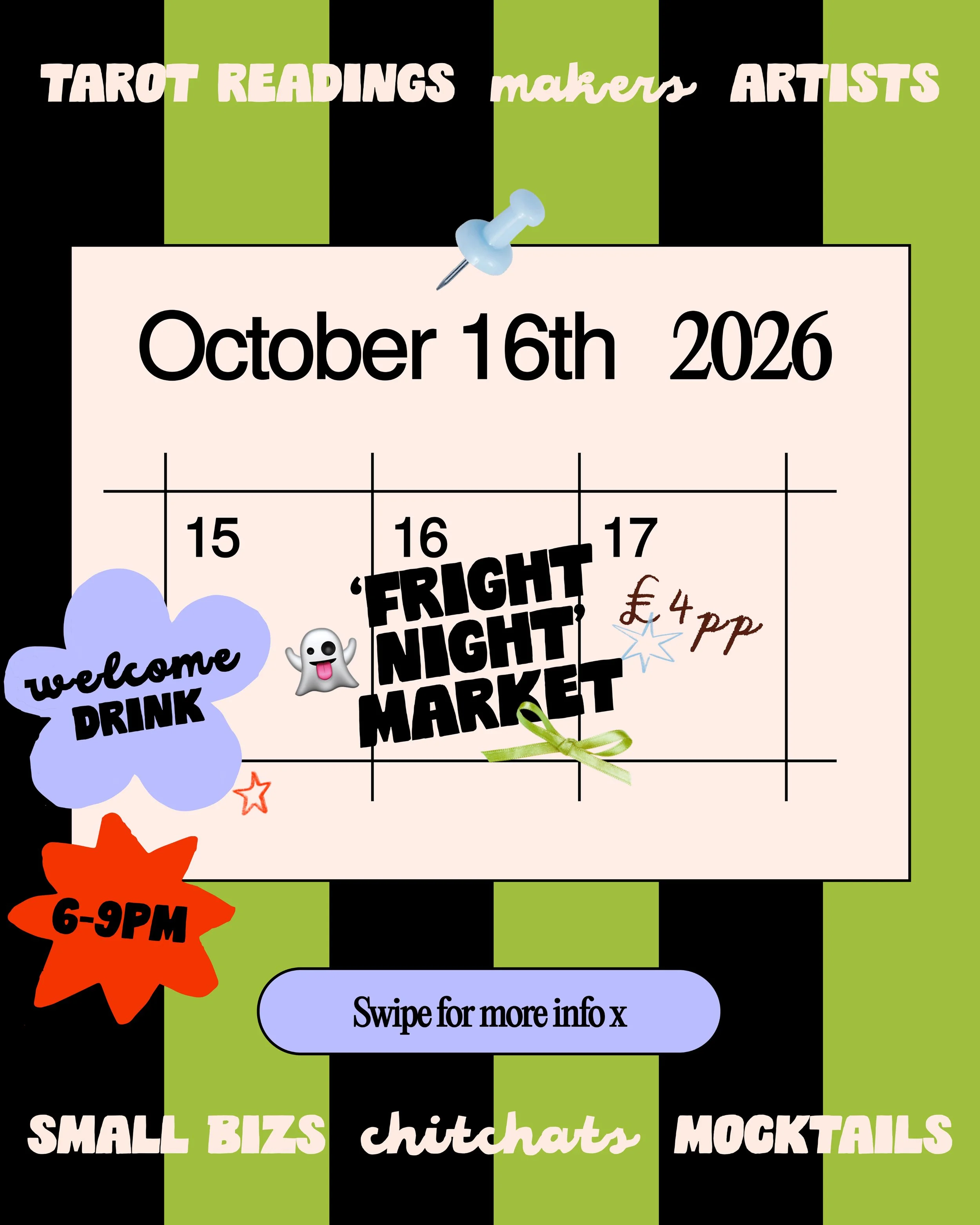 'Fright Night' Market Friday 16th October 2026