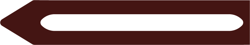 A brown arrow to show direction of potential clients who browser through Cintia Fauszt Design Studio website.