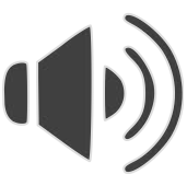 Geluidsicoon of luidspreker met geluidswitten.