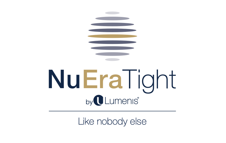 NuEraTight logo with a stylized eye icon and the tagline 'Like nobody else'.