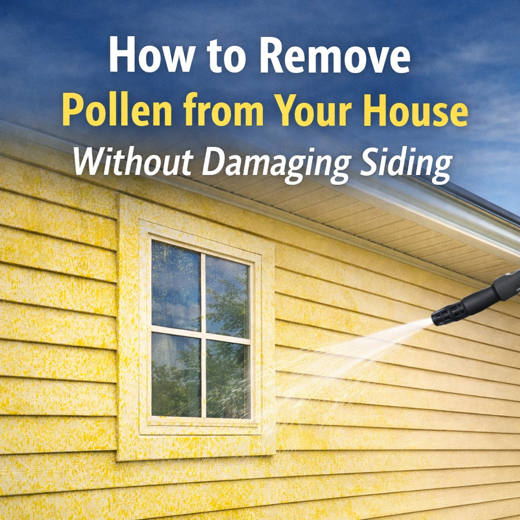 How to Remove Pollen from Your House Without Damaging Siding
