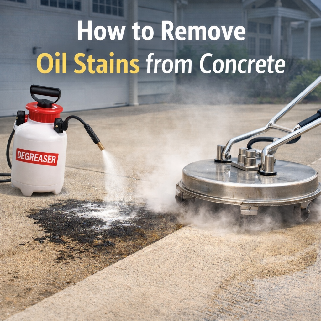 How to Remove Oil Stains from Concrete: The Best Methods for Driveways and Garages