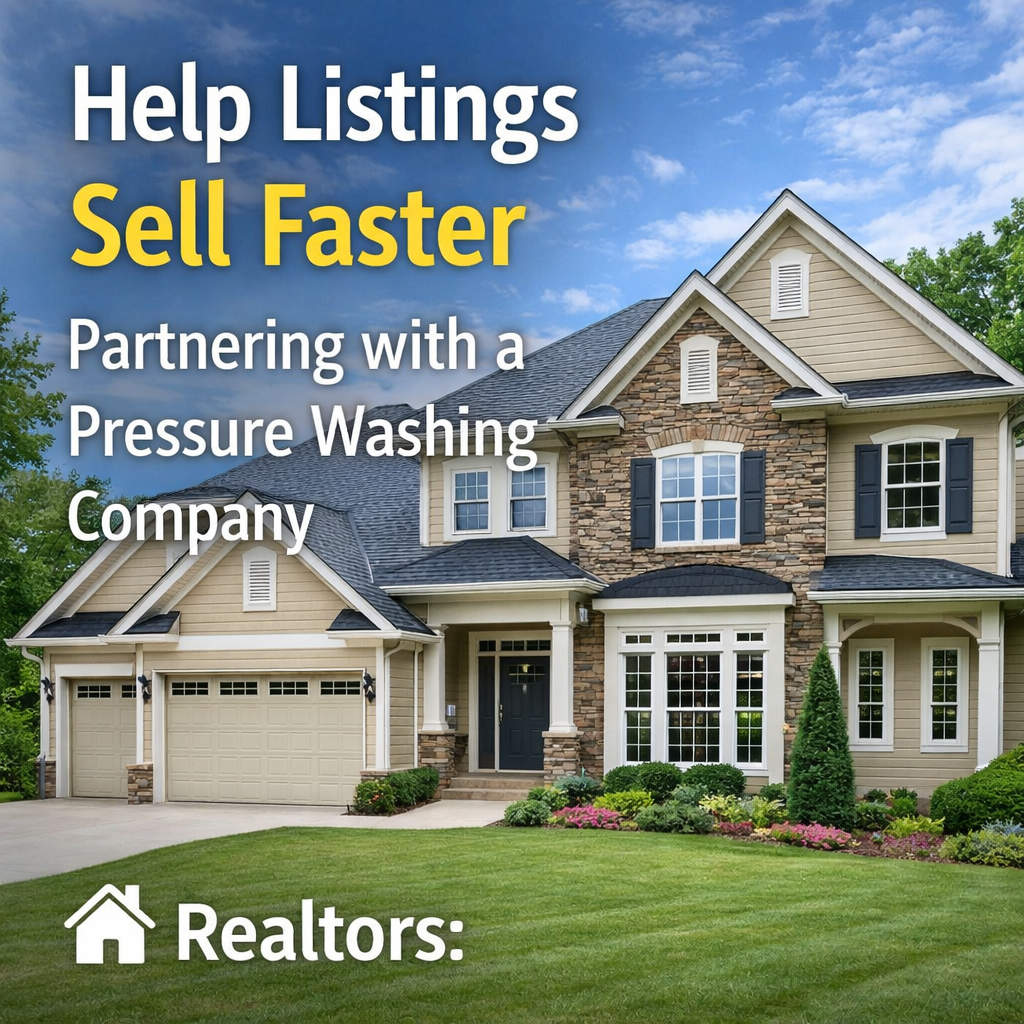 Why Realtors Partner with Pressure Washing Companies (And How It Helps Homes Sell Faster)