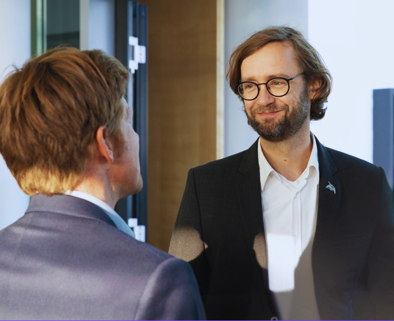 Dr. Martin Köppel im Gespräch.