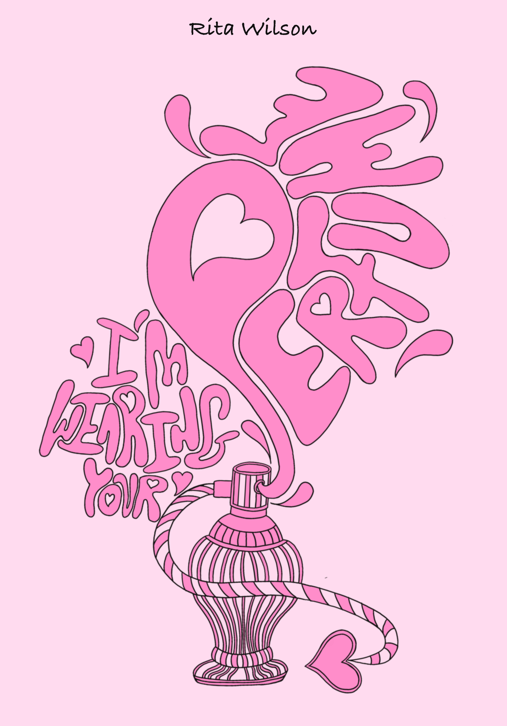 My own illustration and the typography within it