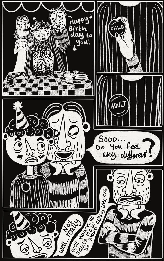 Growing pains: Comic book