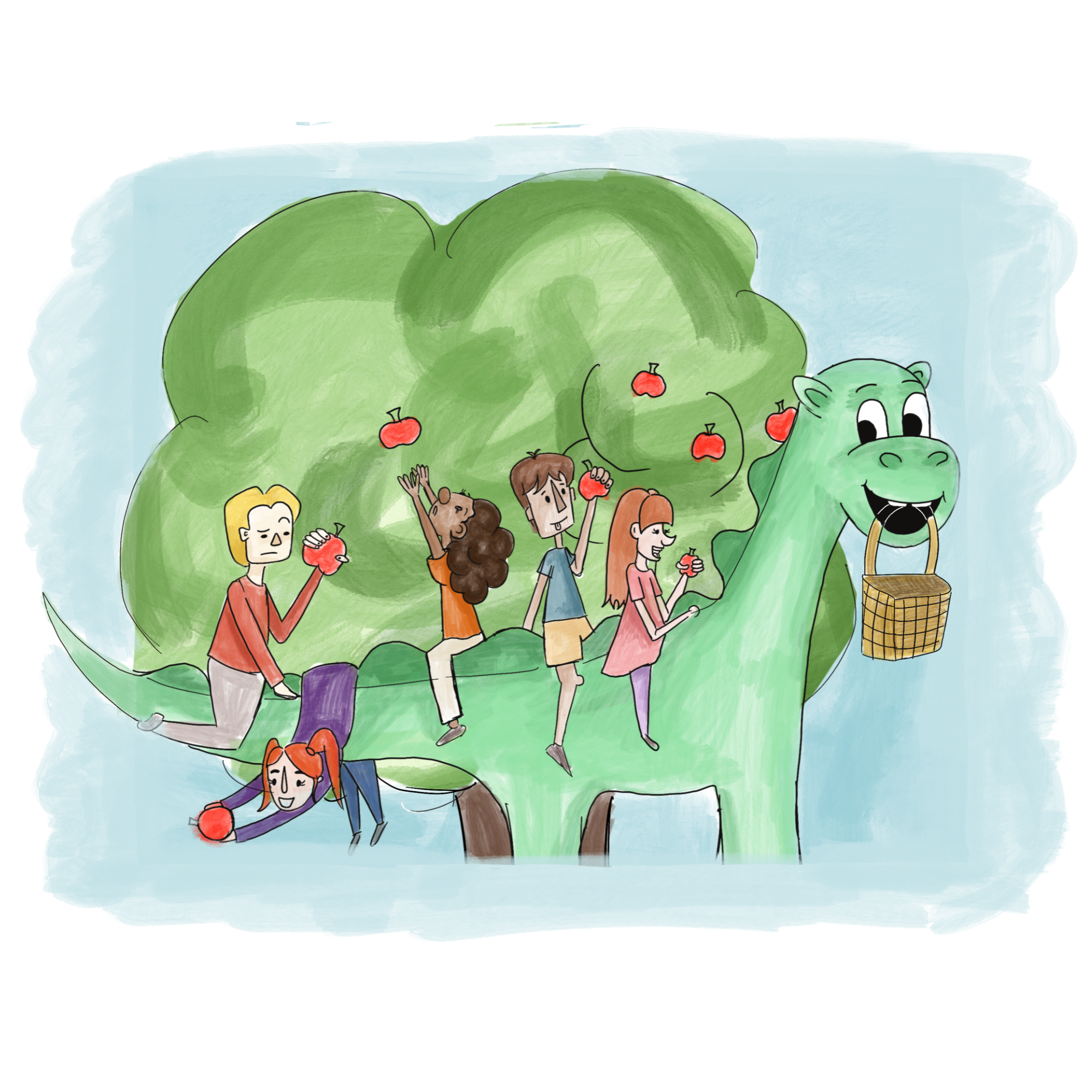 Dylan the dinosaur - book illustrations