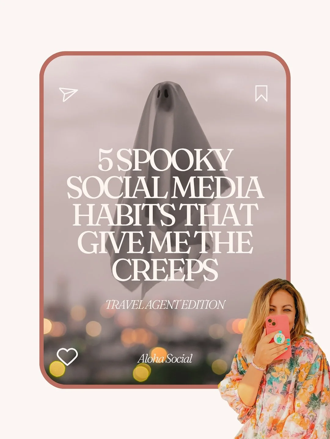 These seriously give me the creeps 👻

I get absolutely haunted by bad social media habits that travel agents make.

It&rsquo;s because I want you to get the most out of this powerful tool instead of letting it hold back your growth...

...and I don&