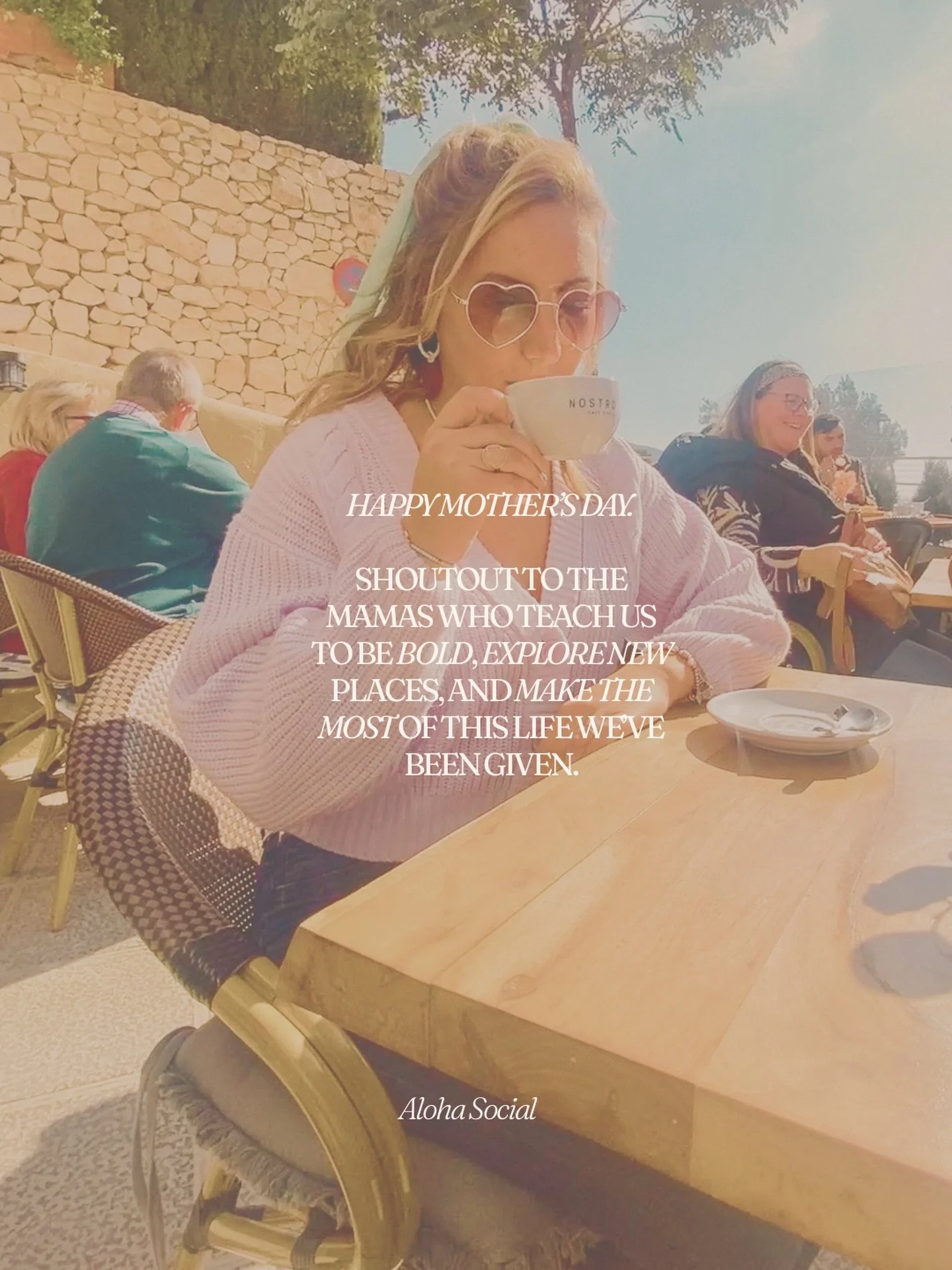 Shoutout to all mums 🌍🥂

I&rsquo;m still winging this life thing, but my mum taught me... 

🌸 Be strong yet silly 
🌍 Adventure is out there 
🤎 Count your blessings 
🌞 Find the sunny (and funny) side in life
✈️ And work hard, play hard! 

And no