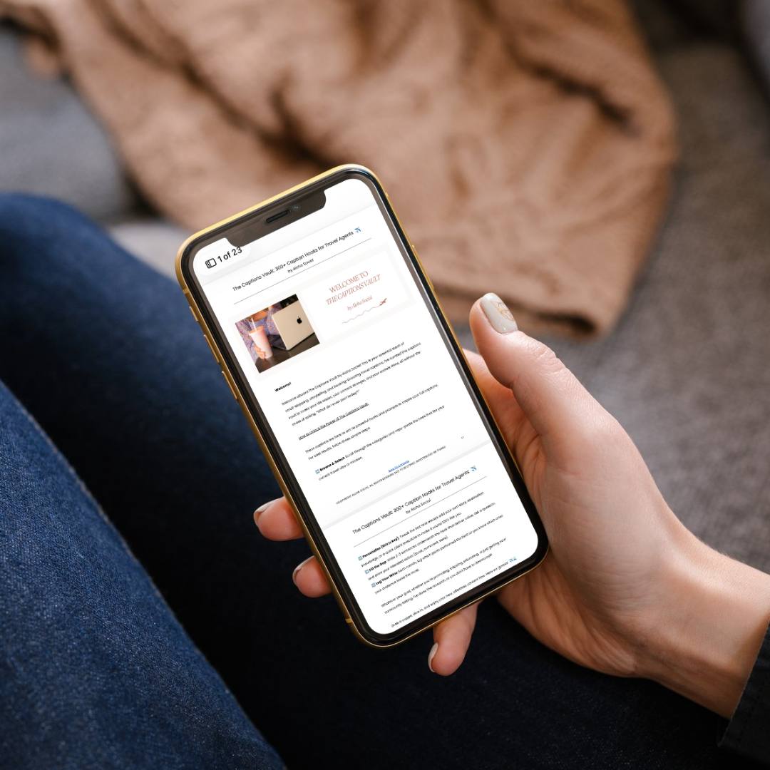 social media captions for travel agents