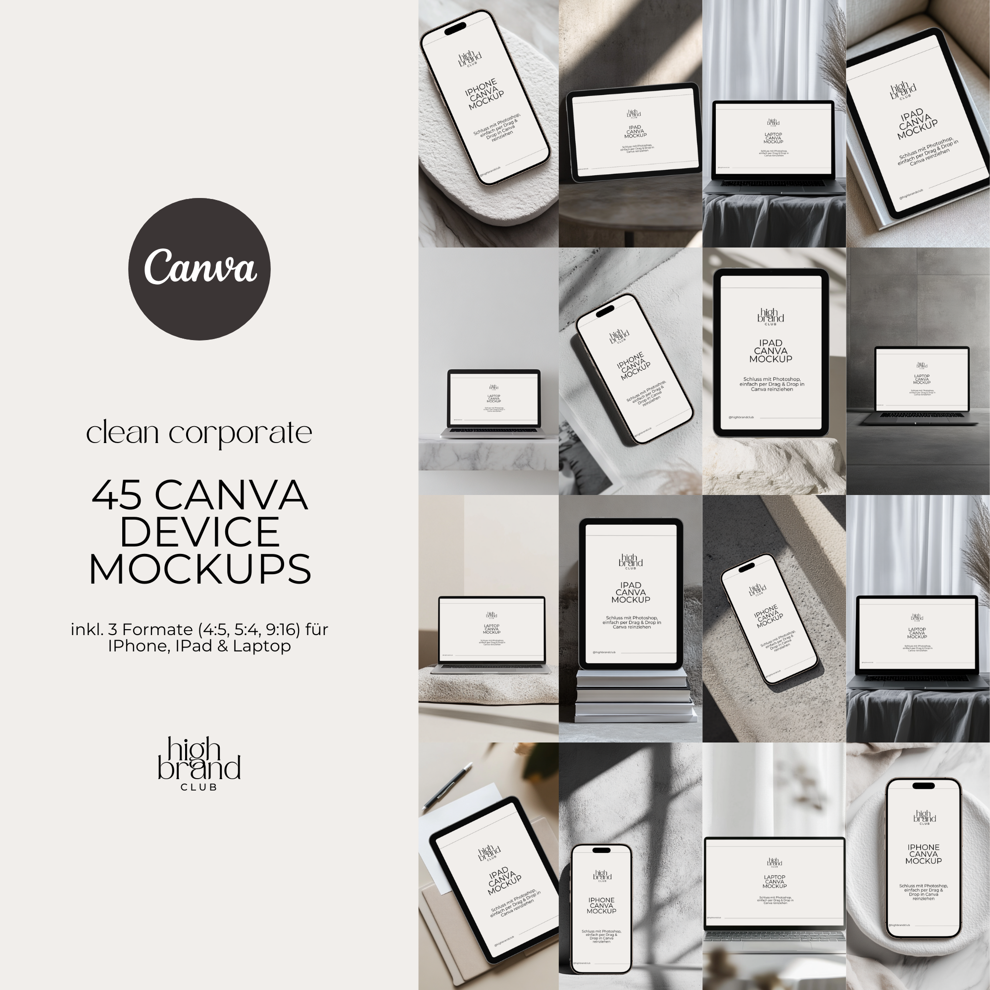 Canva Device Mockups Clean Grey