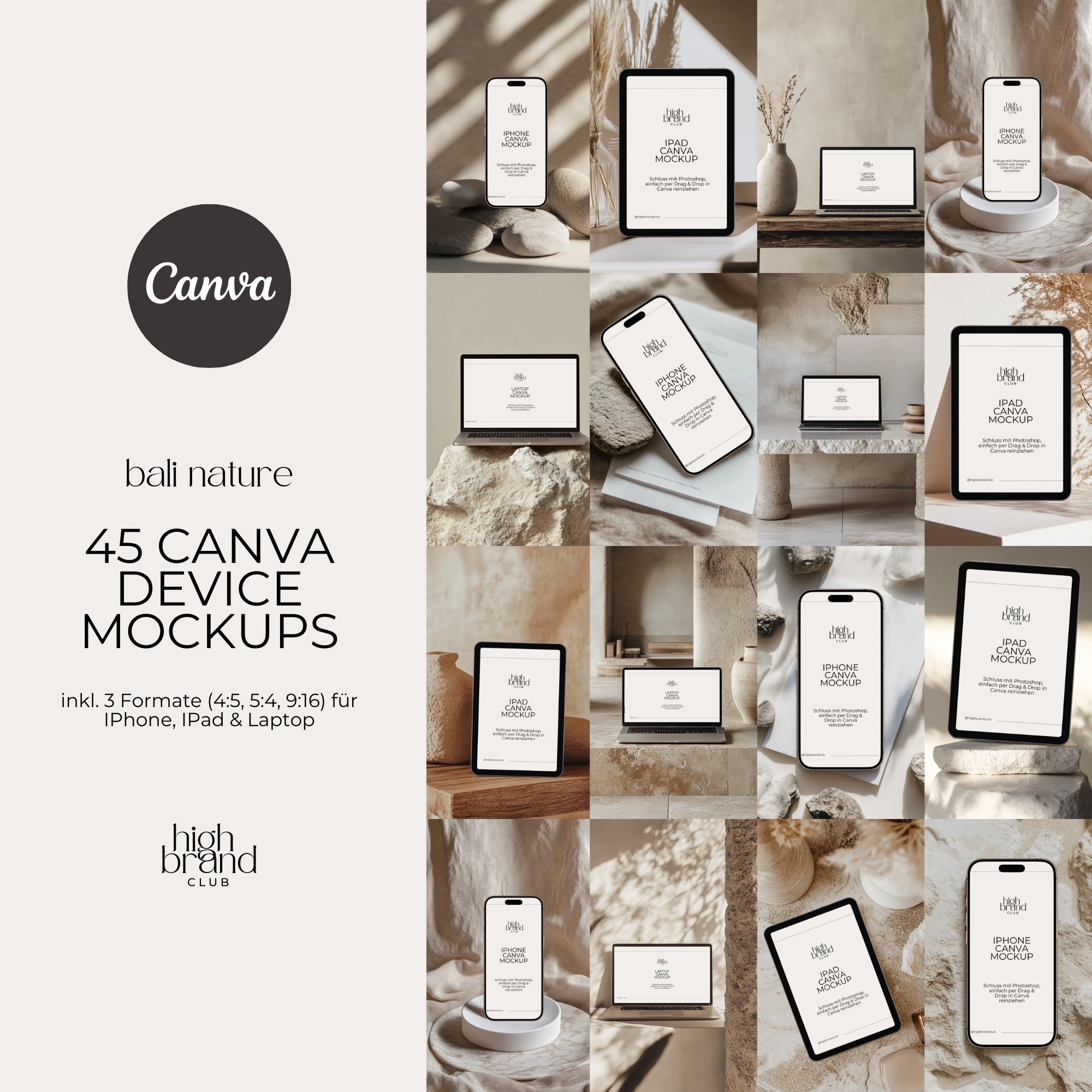 Canva Device Mockups Bali Nature