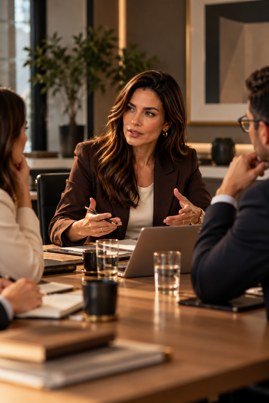 Riunione strategica per sviluppo della leadership in azienda.