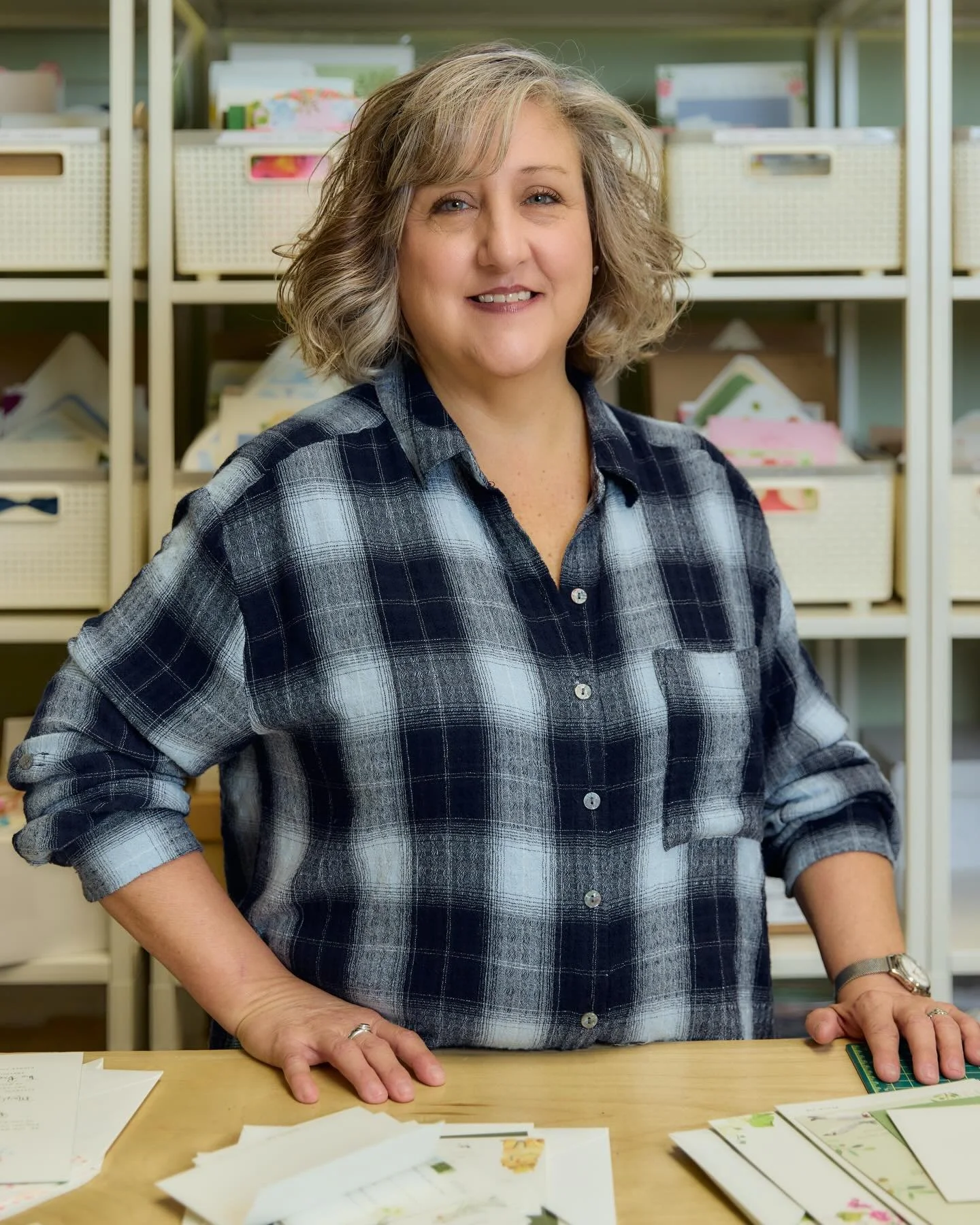 It feels like the perfect time to continue our monthly series highlighting the brilliant humans behind Julie King Studio. Next up: Carolin, our production manager and resident perfectionist.

Carolin genuinely loves work &mdash; which explains why he