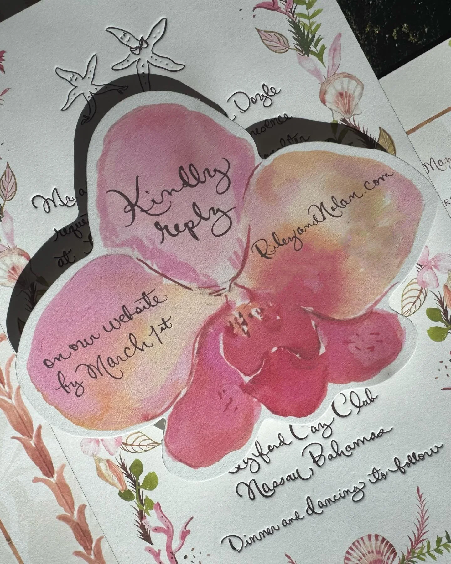 Behind the scenes of a very beautiful spring.
Lyford Cay in soft pinks &amp; corals. 🌴🌸