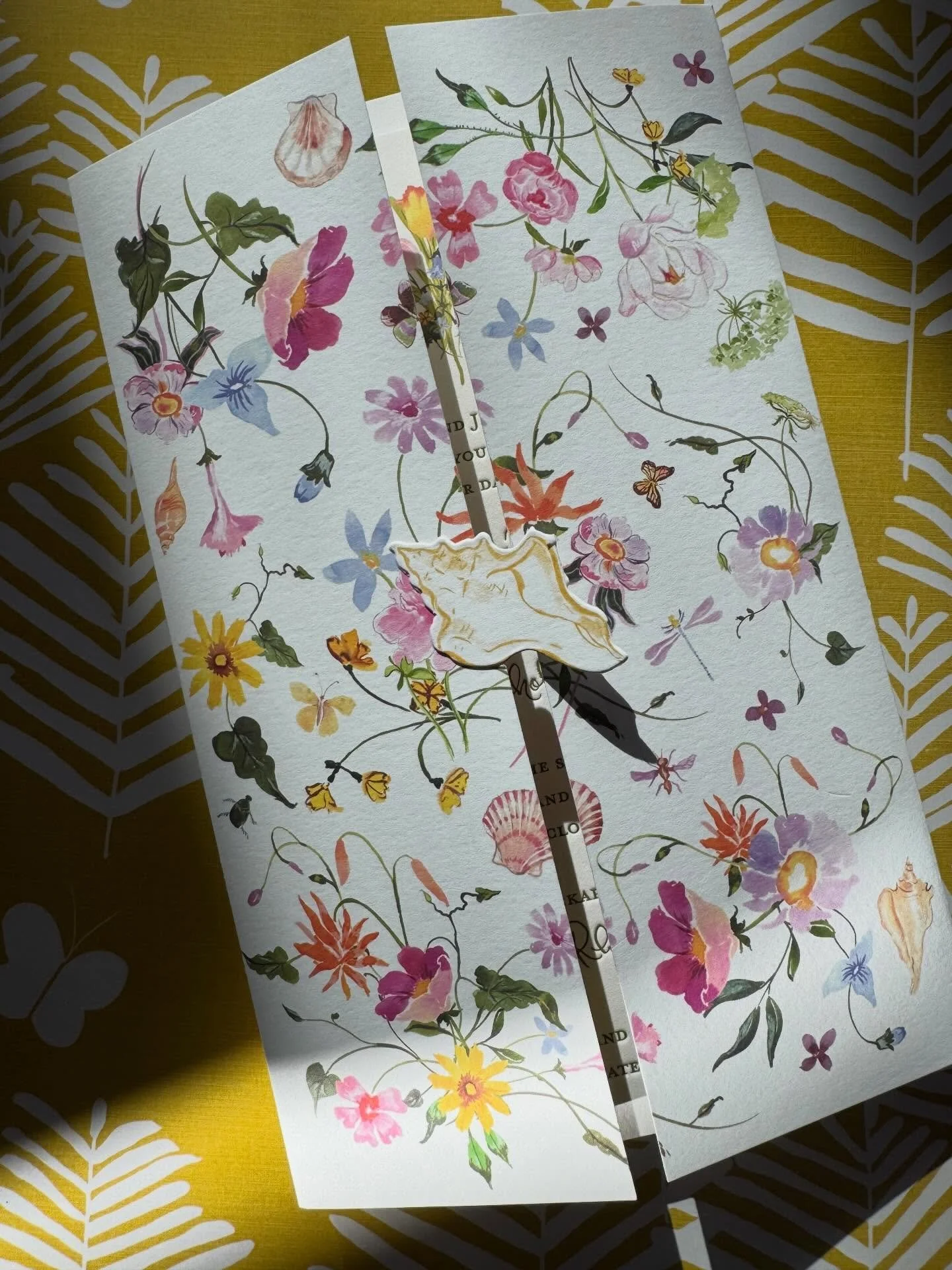 Wild, colorful florals meet the Rhode Island coast for an early June wedding. 💐