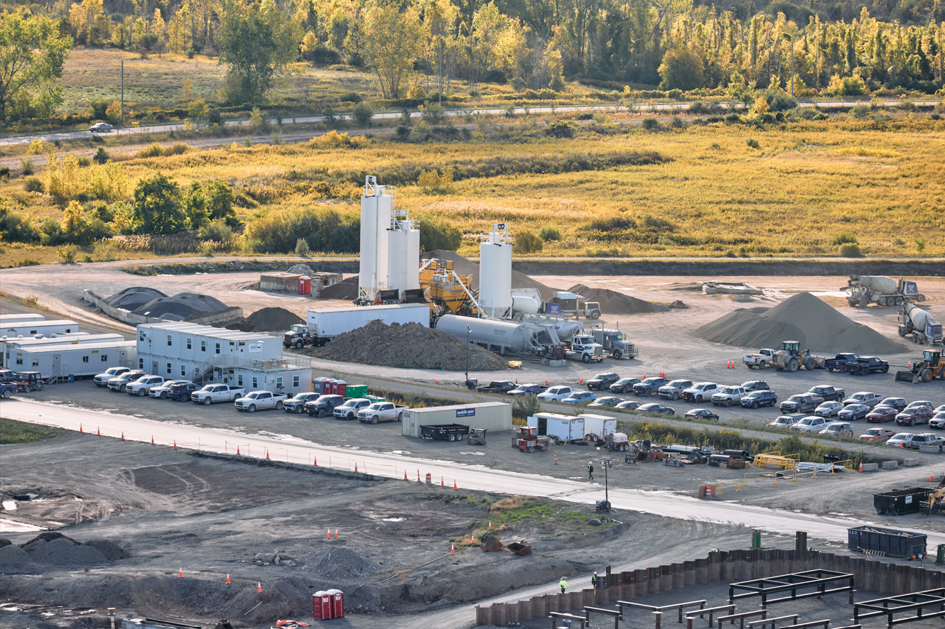   TeraWulf’s unique on-site dual batch plant  
