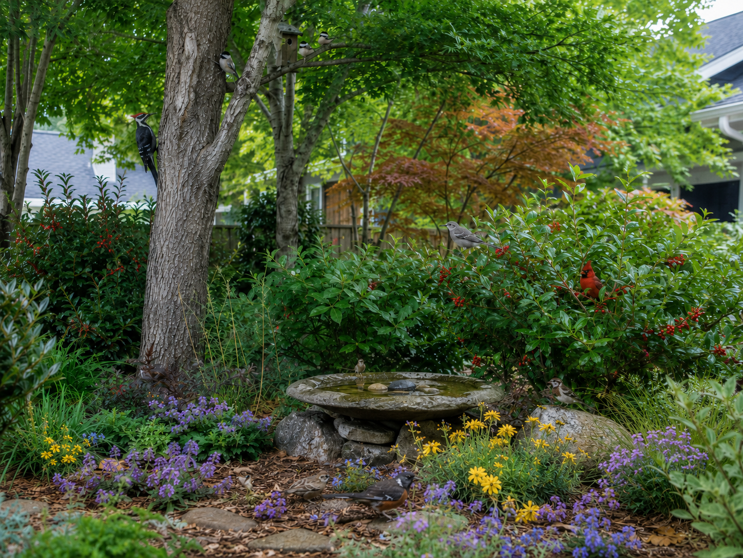 How to Create Layers in Your Backyard for More Birds
