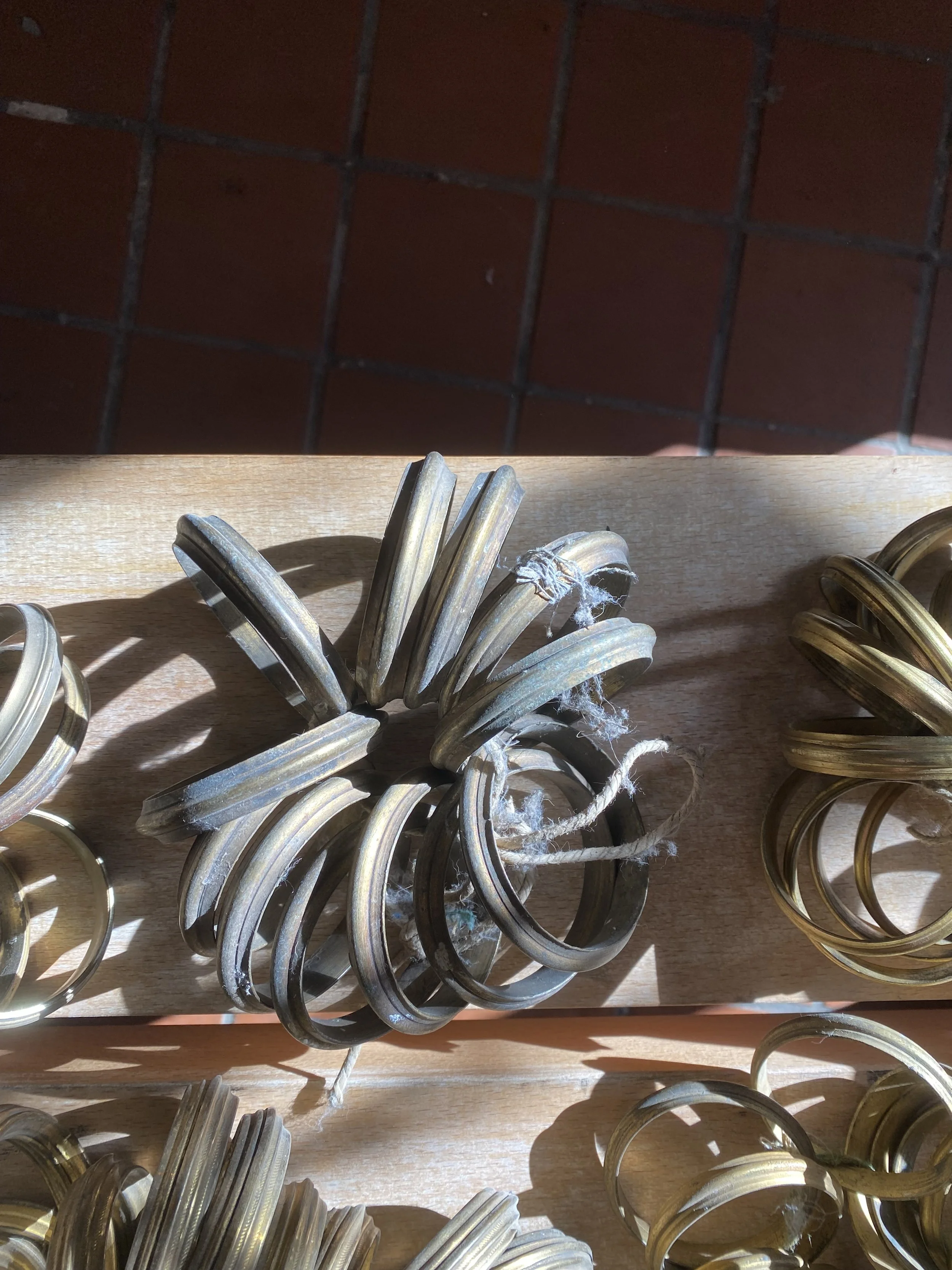 Brass curtain rings $280