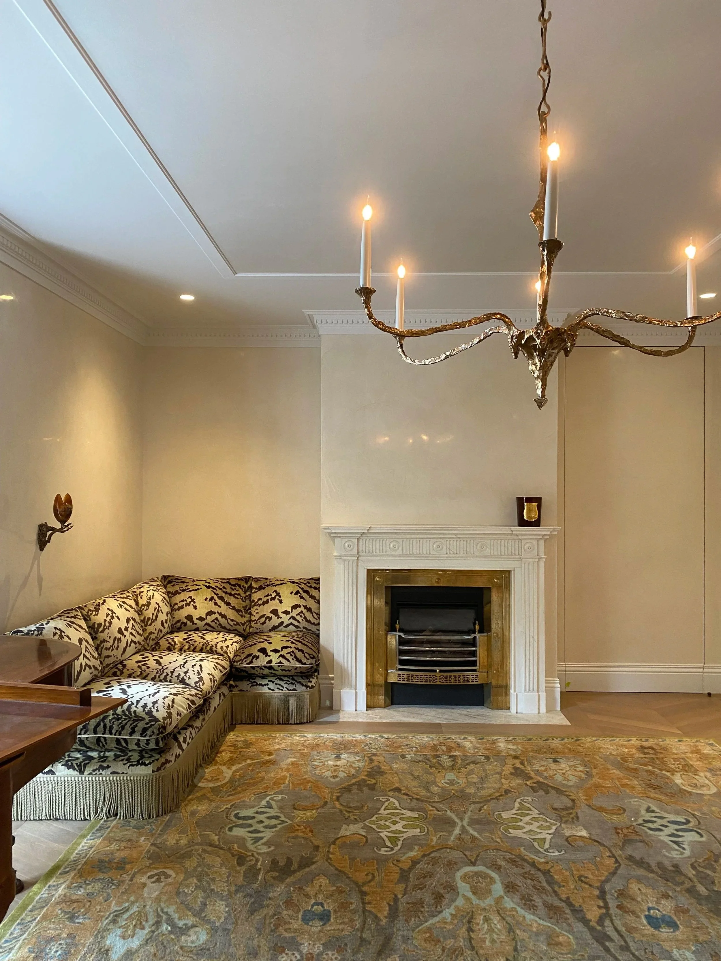 Minton chimney piece and Berkeley