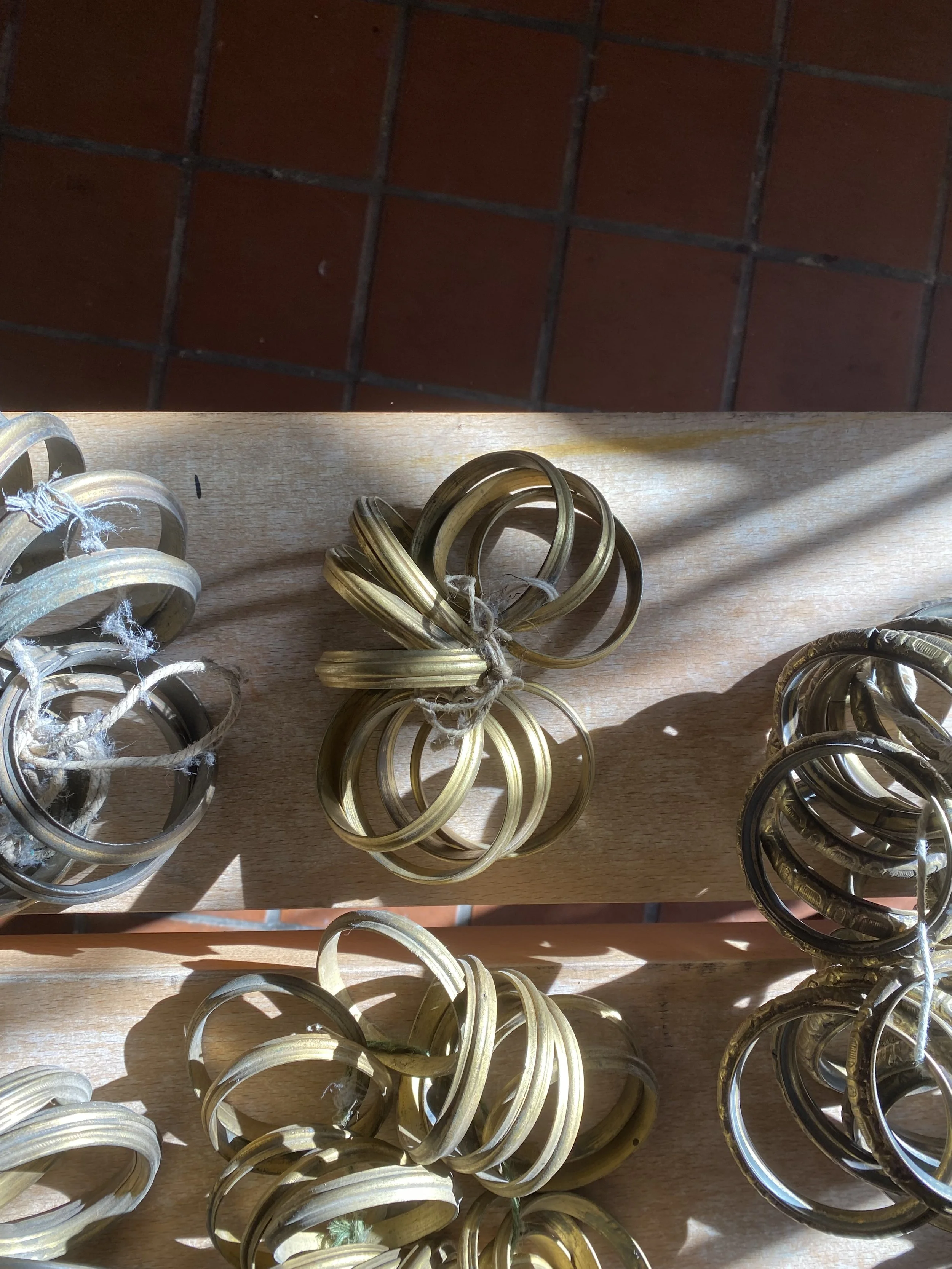 Brass curtain rings $280