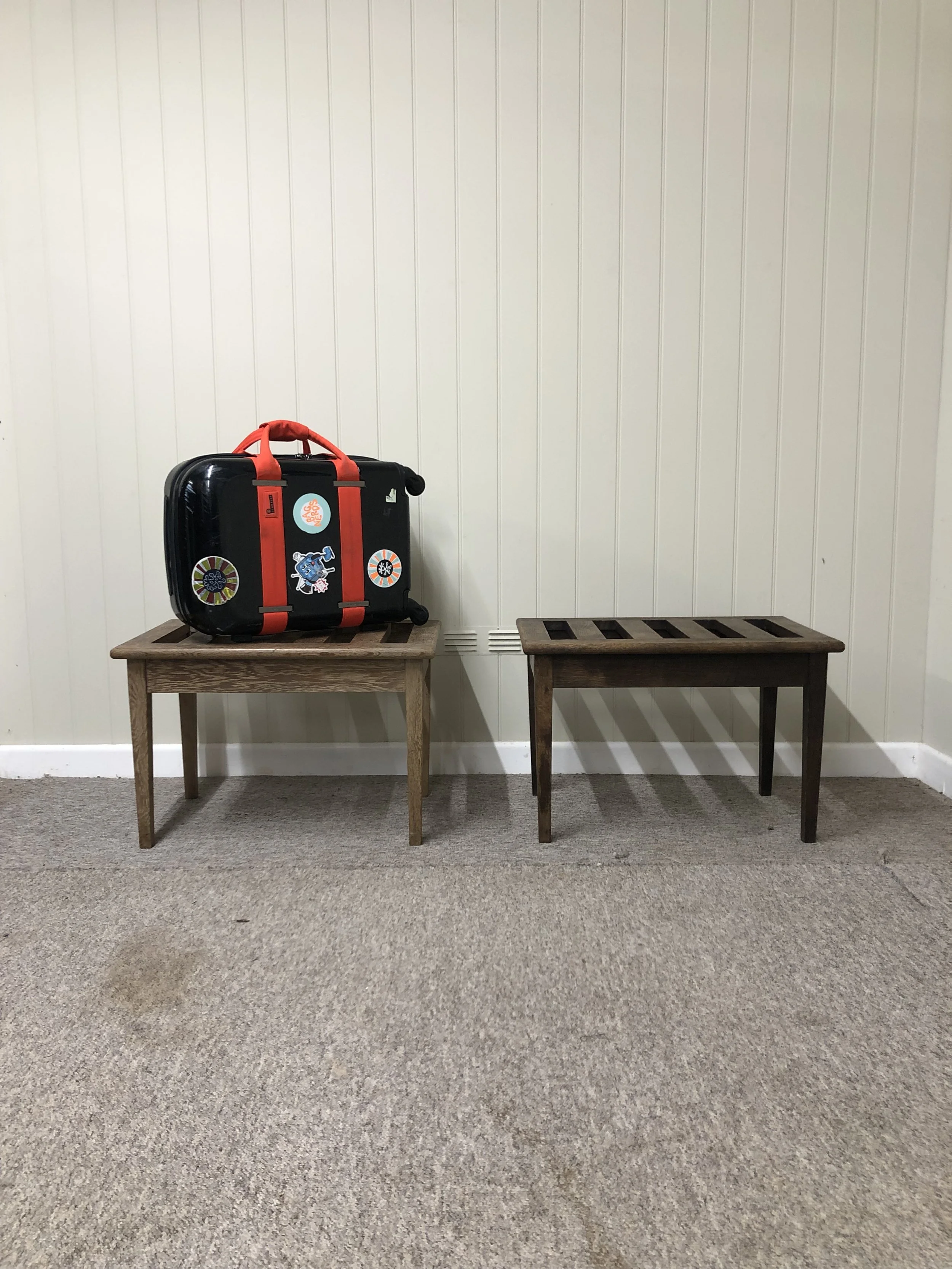 pr scrub oak late 19th century luggage racks 1,560 pounds 