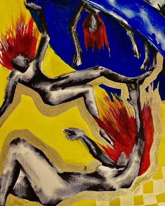 We Are Falling | 8" x 10" - Acrylic