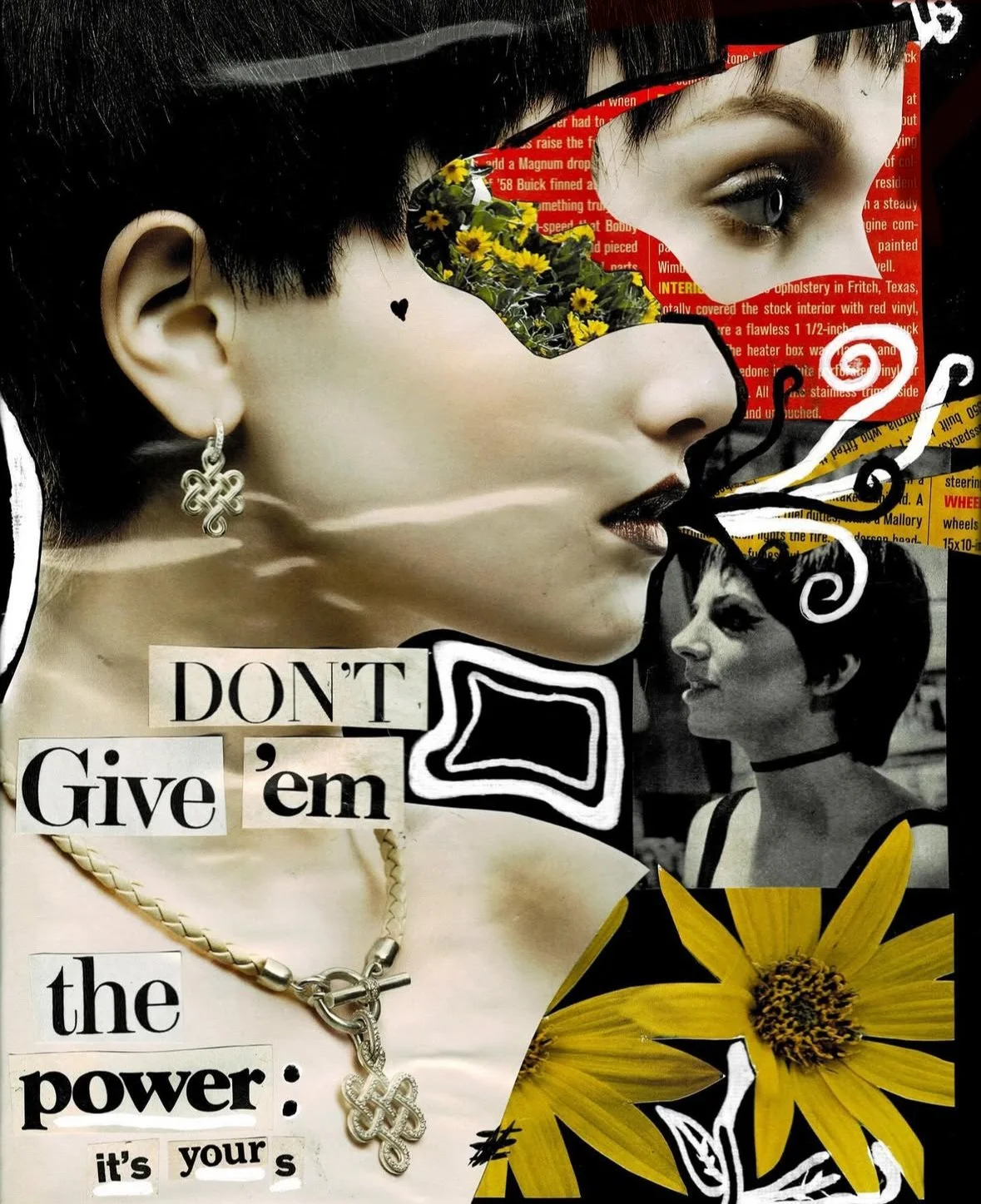 Power | 8" x 10" - Multimedia Collage