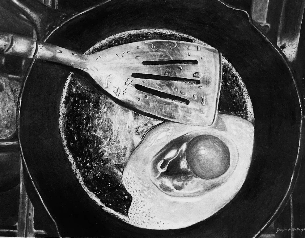 Good Morning | 17" x 11" - Charcoal