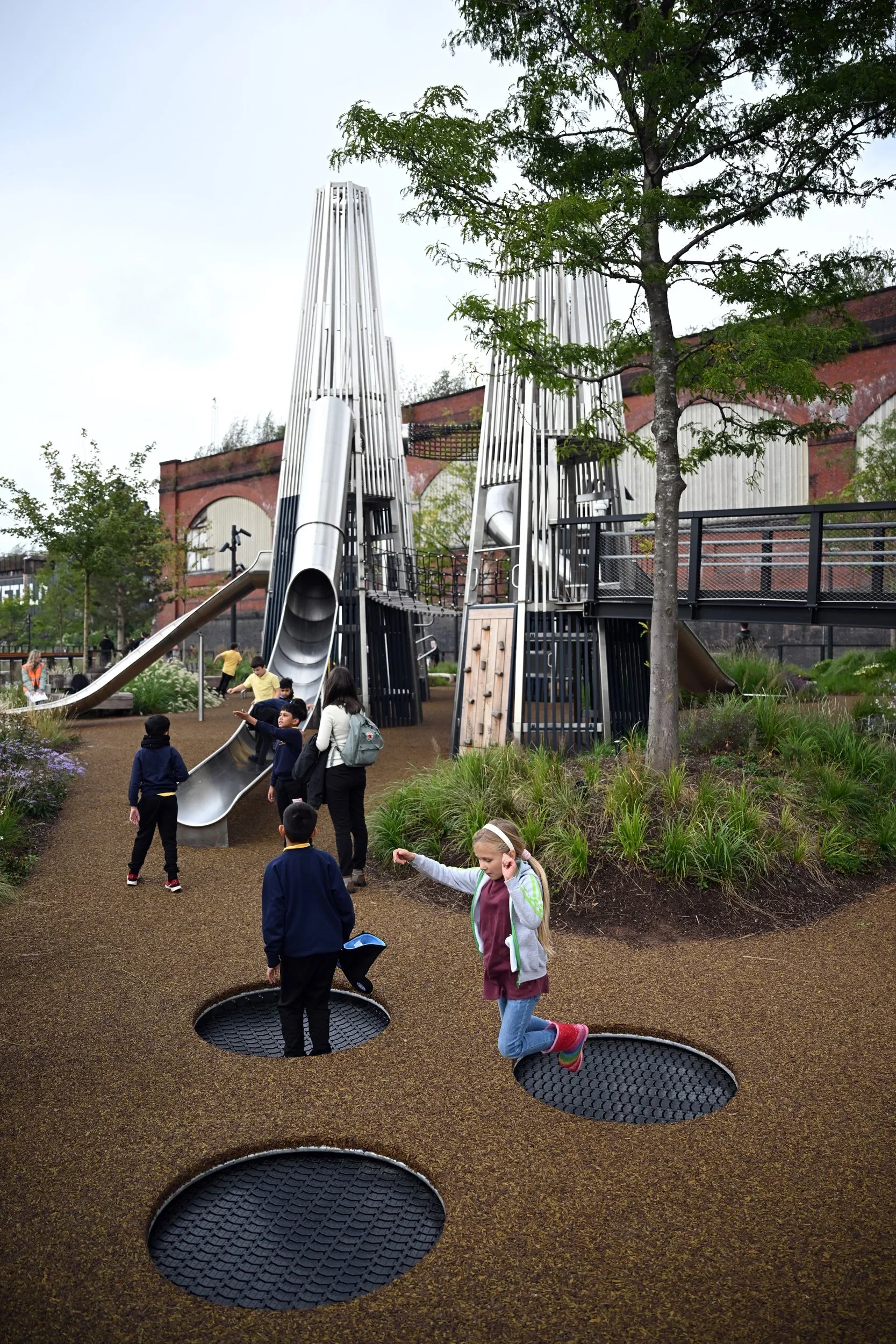 Children playing at Mayfield Park