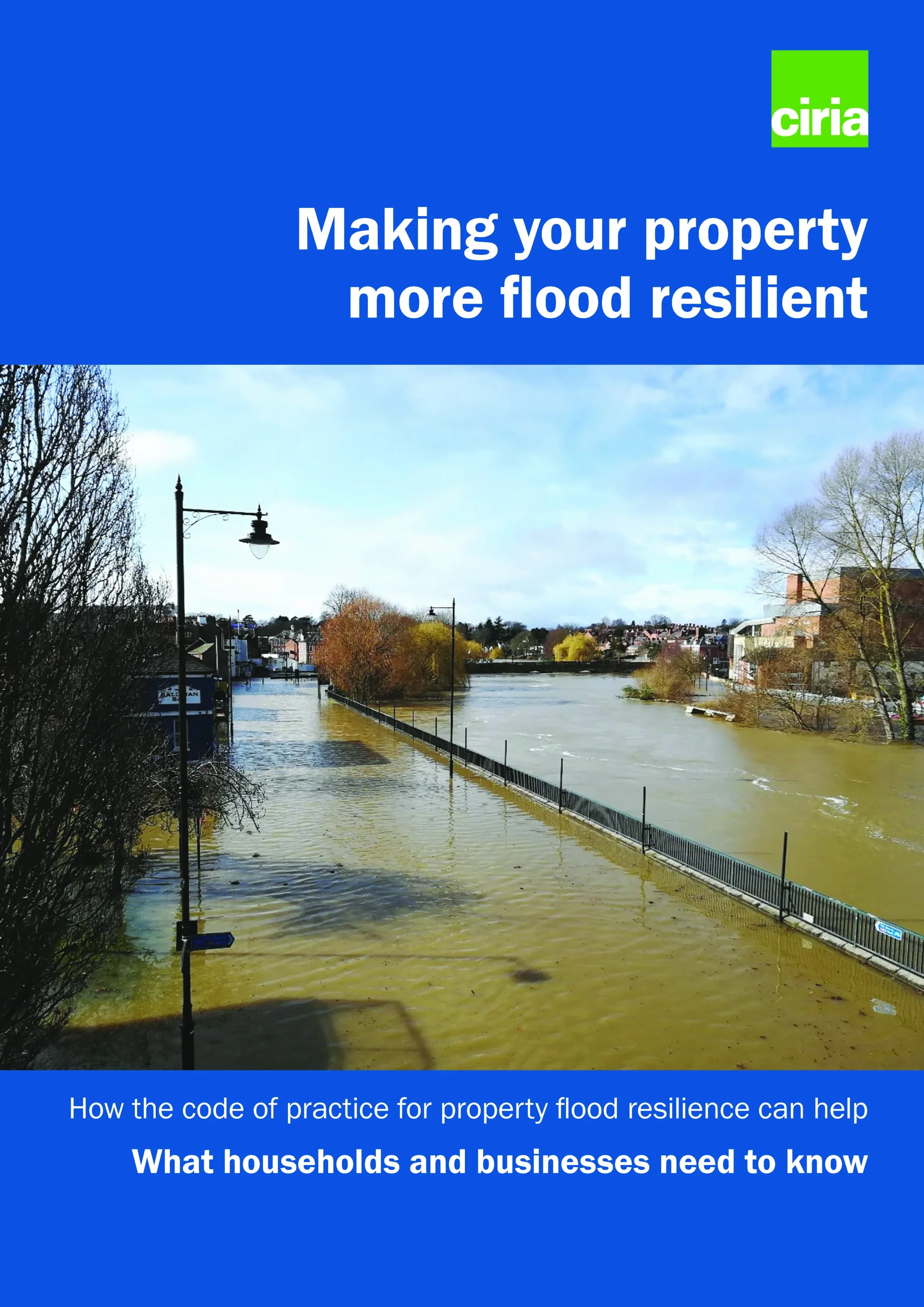 Cover of Ciria's Making your property more flood resilient report