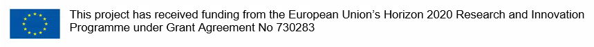 This project has recieved funding from the European Union's Horizon 2020 Research and Innovation Programme under Grant Agreement No 730283