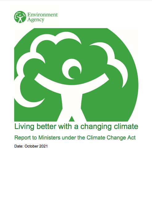 Environment Agency: Living better with a changing climate report cover