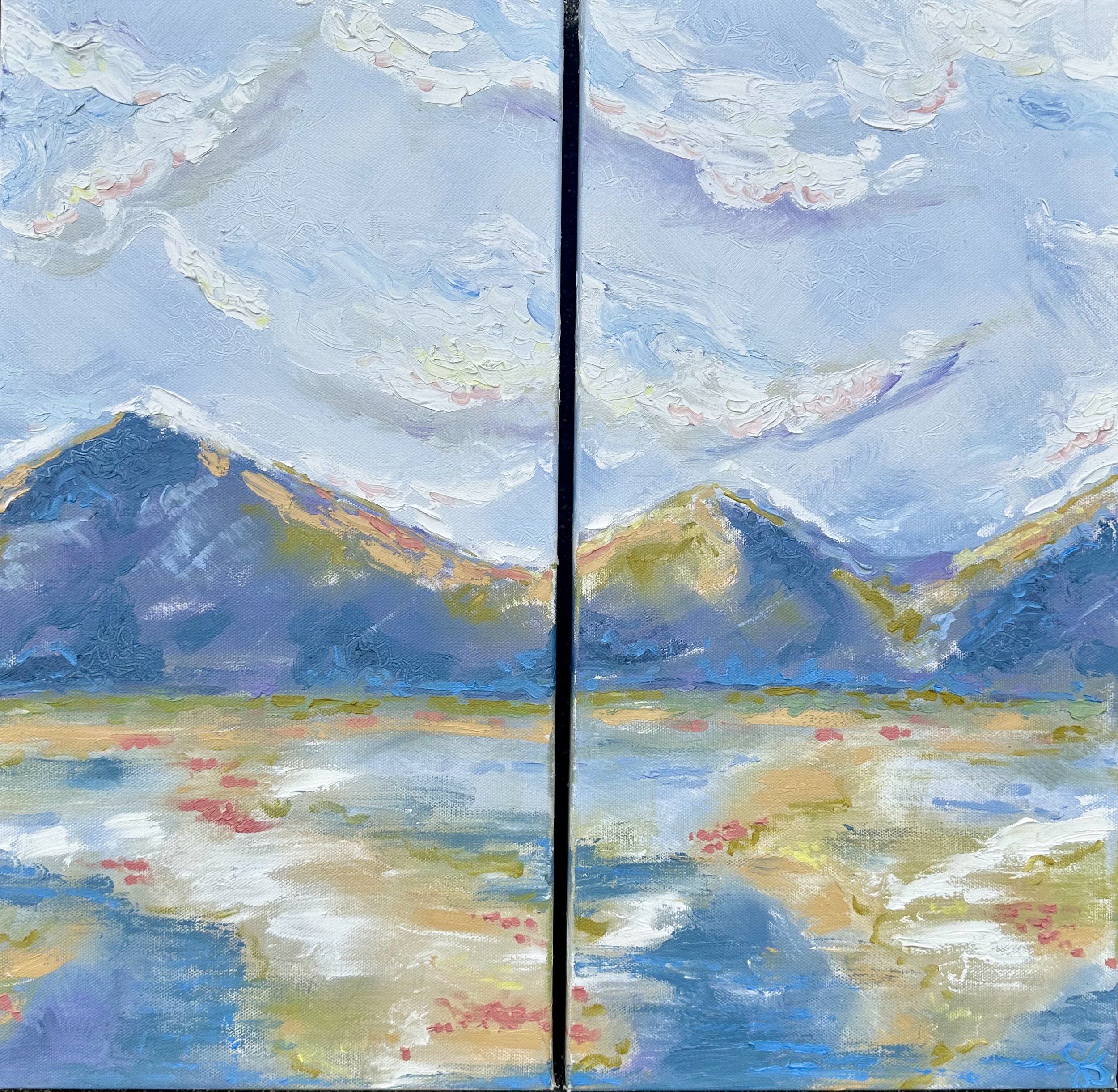 "Fading Fog"  24x24- oil on canvas