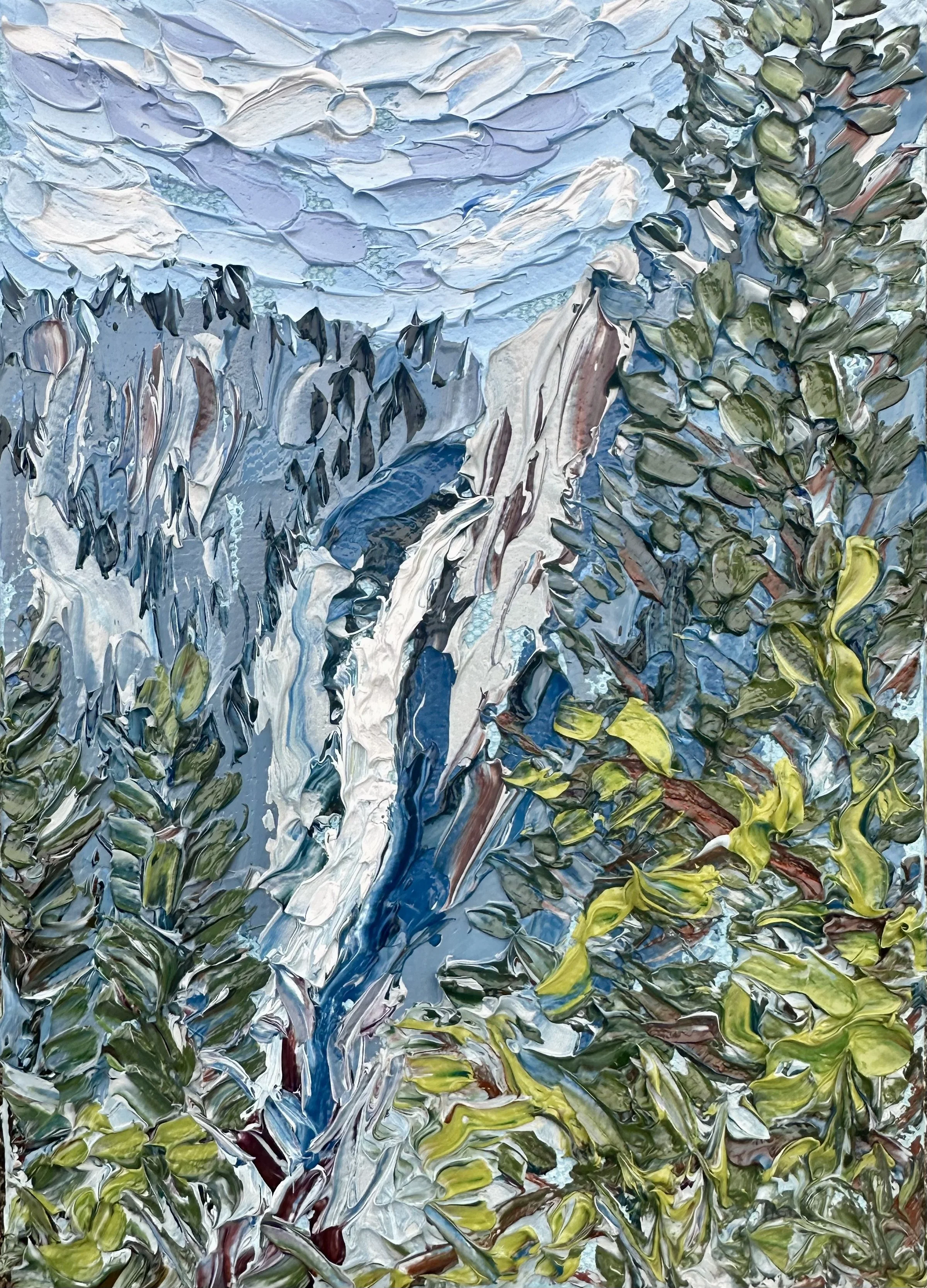 "Yosemite Study" 5x7- oil on canvas